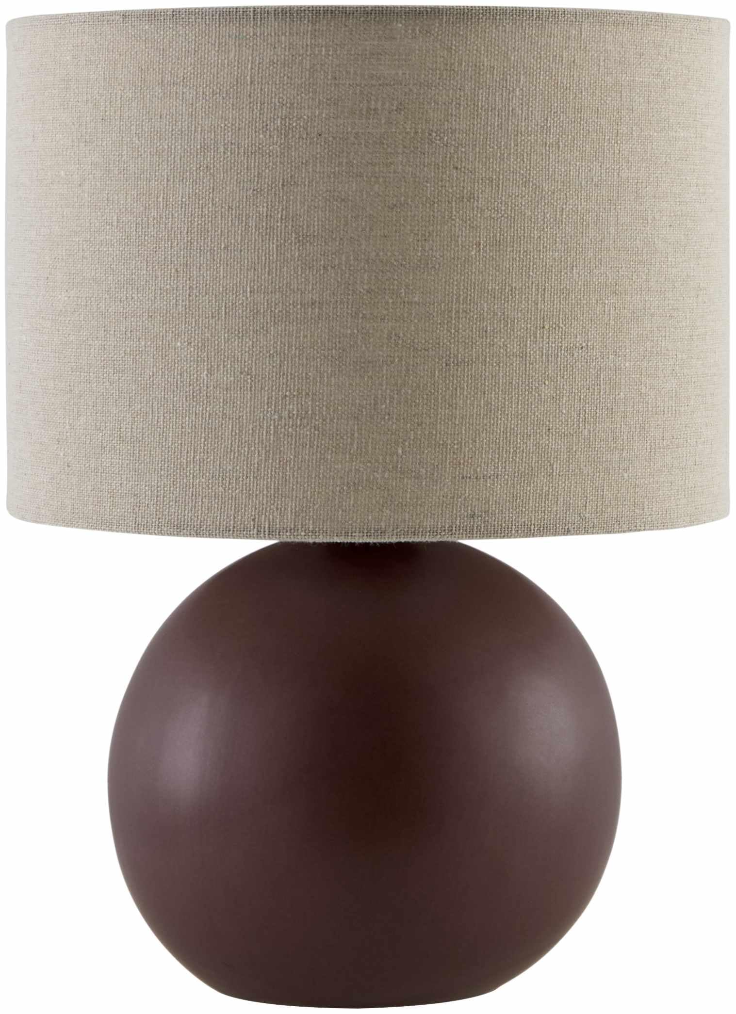 BoutiqueRugs Brennberg Contemporary Geometric Ceramic Bedside Table Lamp for Bedroom Nightstand - Modern End Side Lighting for L