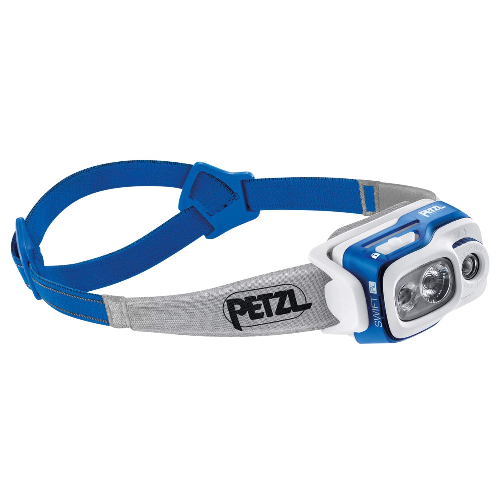 Petzl Swift RL Rechargeable Headlamp 900 Lumens Automatic Brightness Adjustment One Size Blue E095BA02