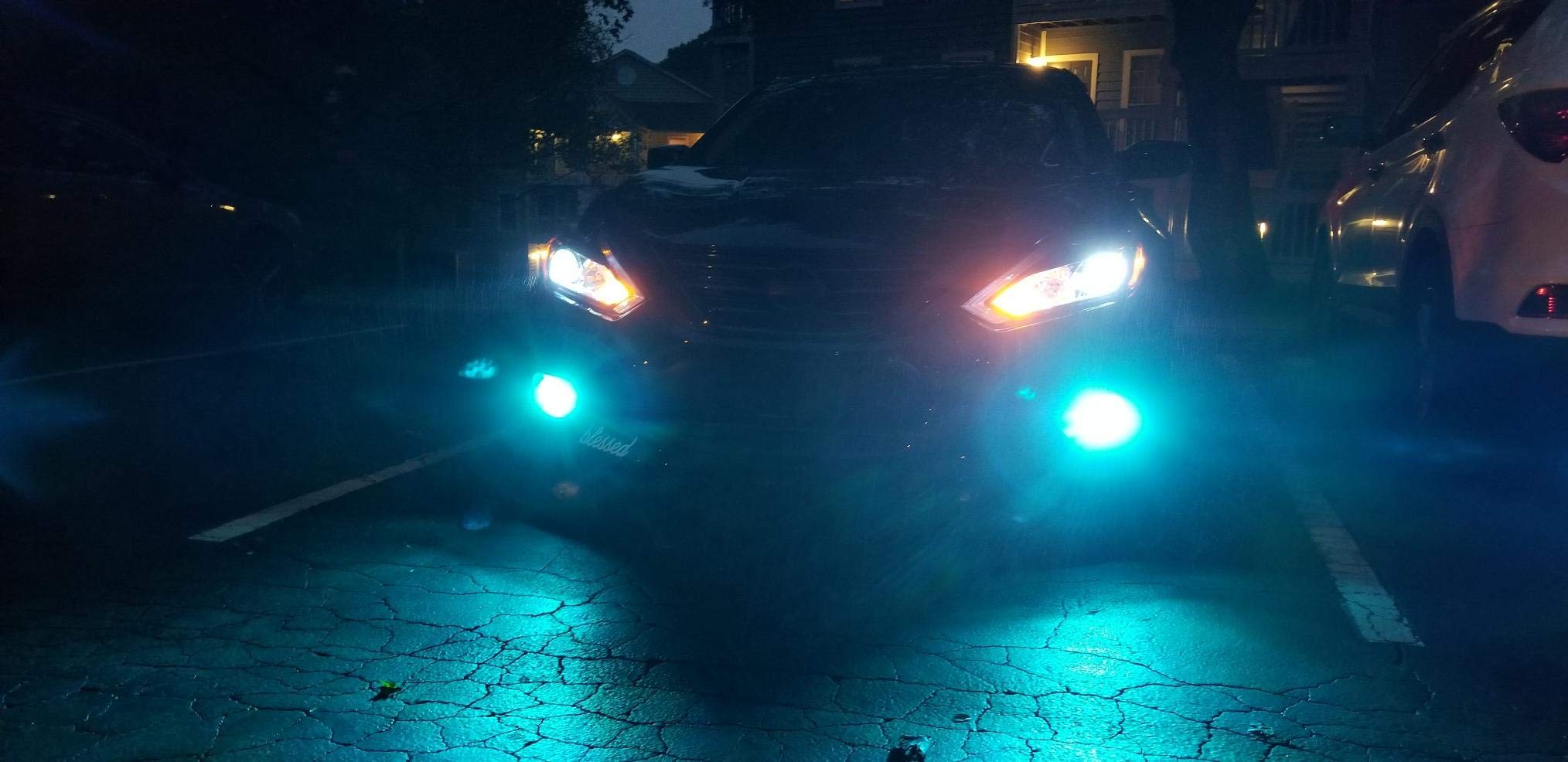 BRISHINE H3 LED Fog Light Bulbs Pack of 2, 3030 Chips, Aluminum, Ice Blue, Model BRI-Fog14SMD3030-H3IB