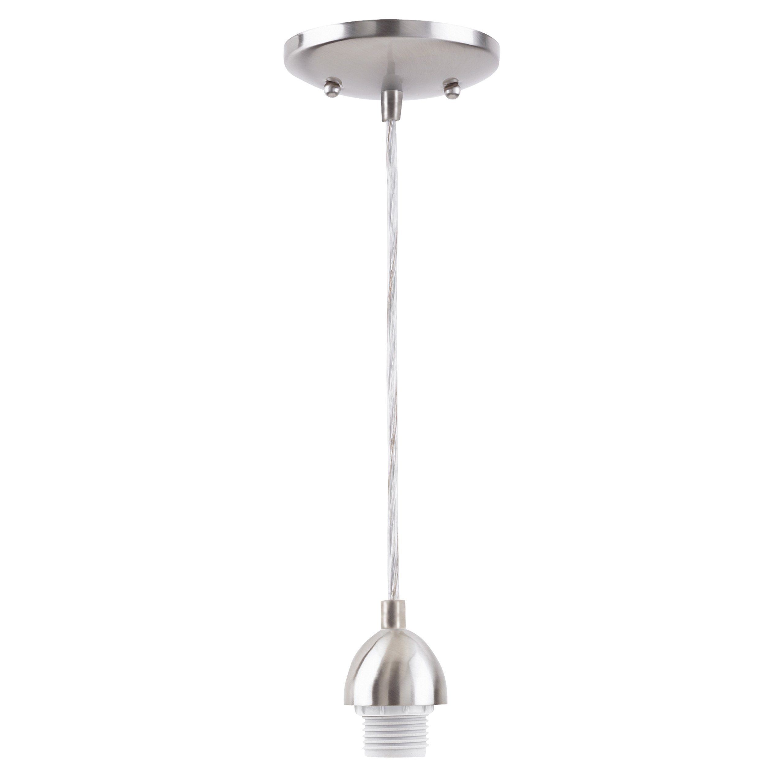 Westinghouse Single-Light Mini-Pendant Kit, Brushed Nickel Finish, Model 7028400, Glass, 1 Size