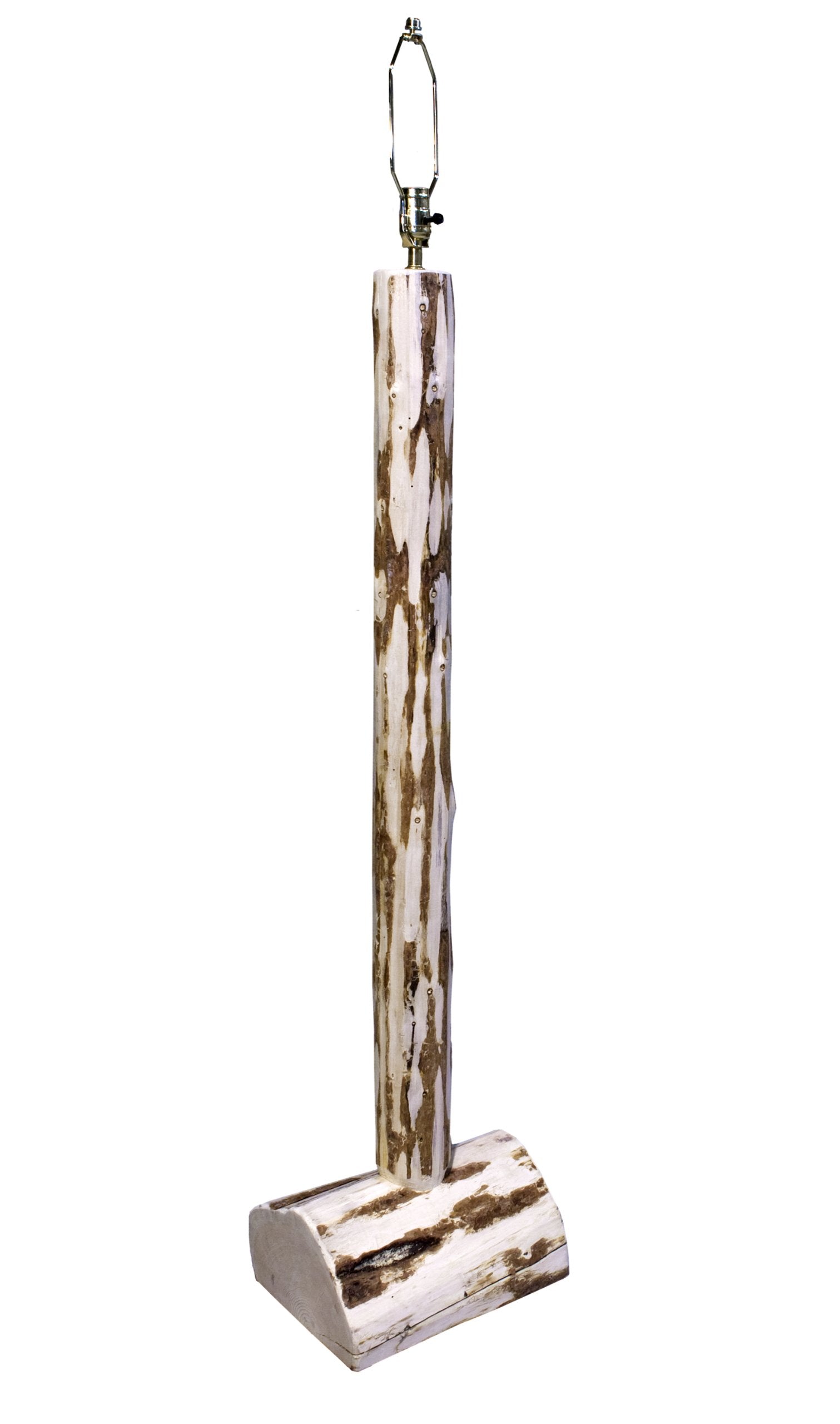Montana Woodworks Floor Lamp, Wood, Clear Lacquer Finish, 11inL x 13inW x 61inH, Natural, Model MWFLV