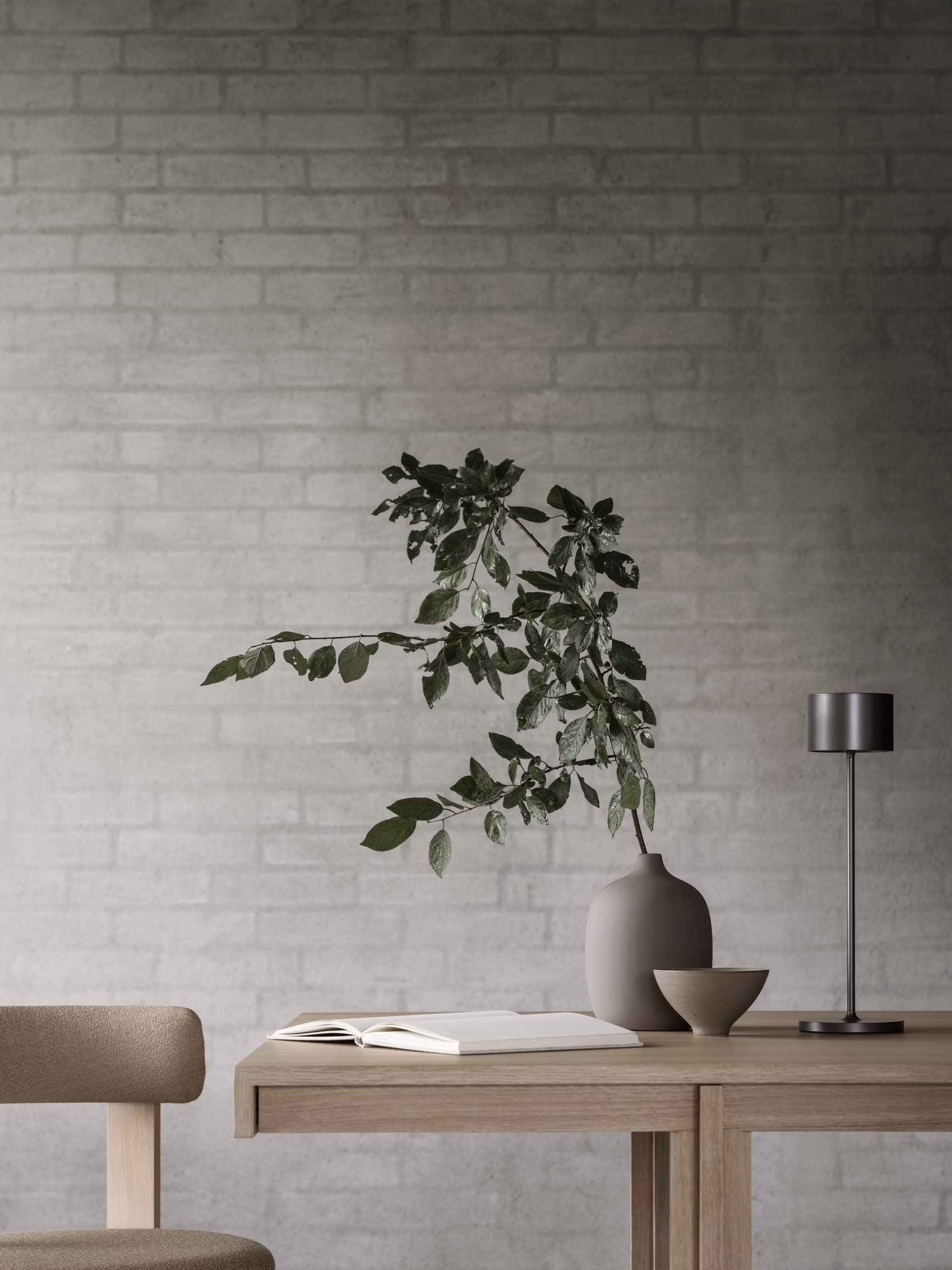 Blomus FAROL Rechargeable LED Lamp, Aluminum, Gunmetal Metallic Finish, Model 66215