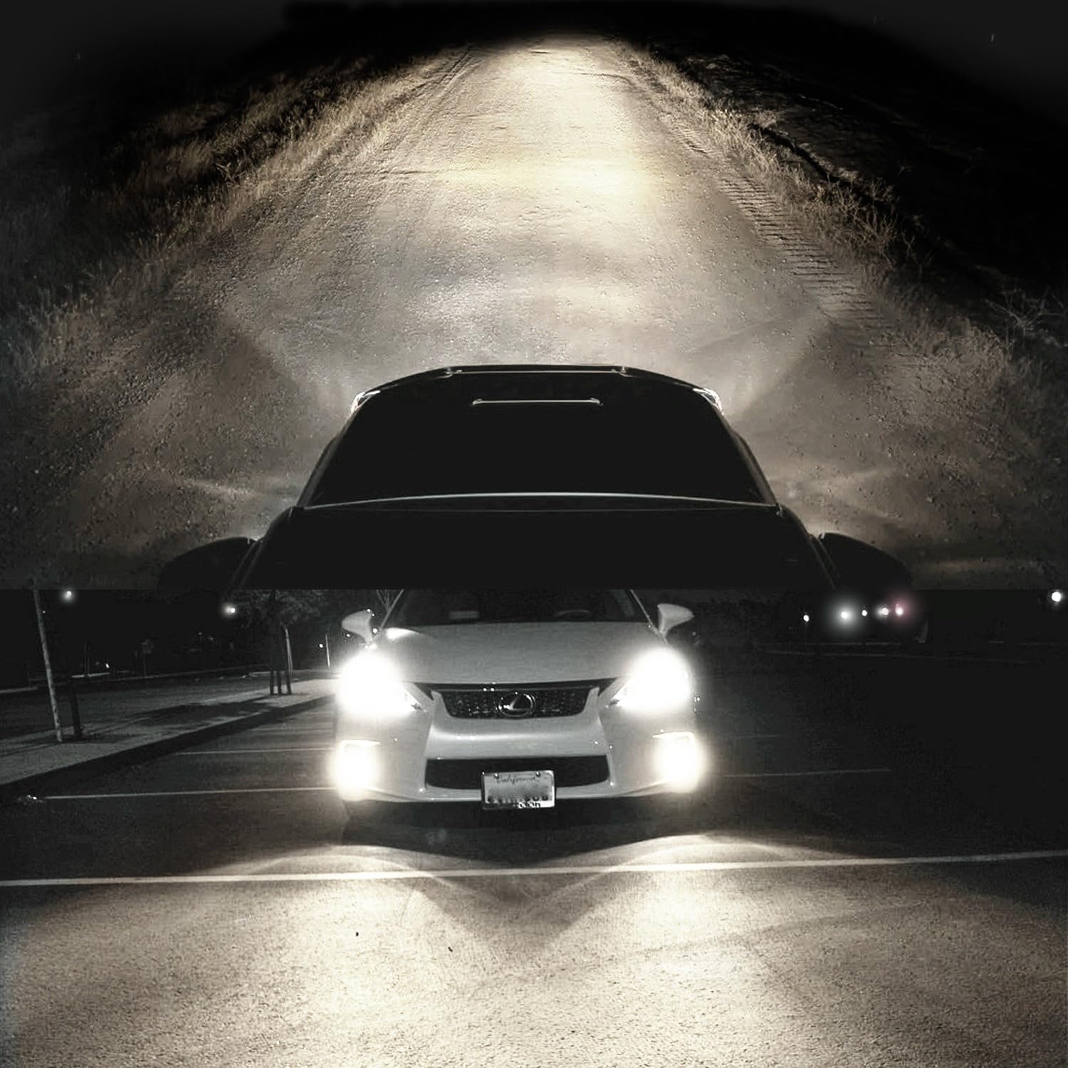 Wuzno 9145 9140 H10 Halogen Fog Light Bulb 12V 42W 5000K Replacement Glass 2-Pack