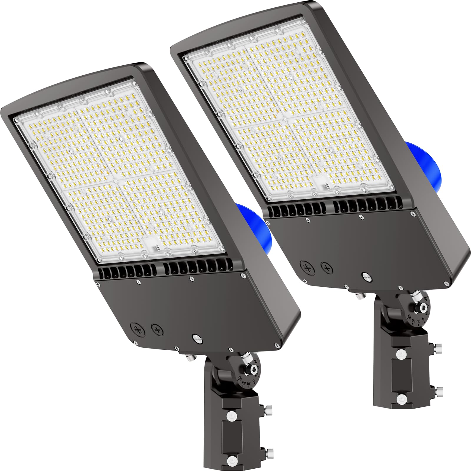 Hyperlite 300W Parking Lot Lights, 45000Lm Led Shoebox Light, 2-Pack, Bronze, Ac