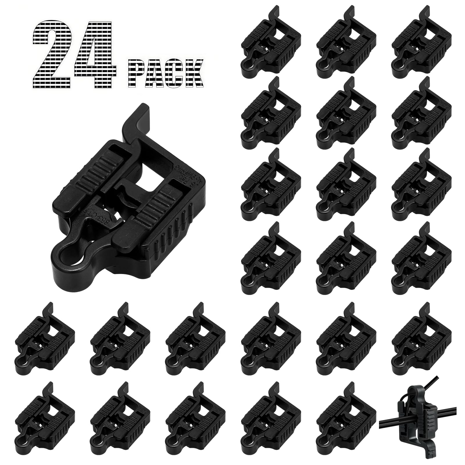 Gardencoin Low Voltage Wire Connector For Landscape Lighting  Waterproof Cable Connectors Compatible With 10/12/14/16/18 Gauge Cables For Pathway Light  Spotlight  In-Ground Light  Ul Listed(24 Pack)