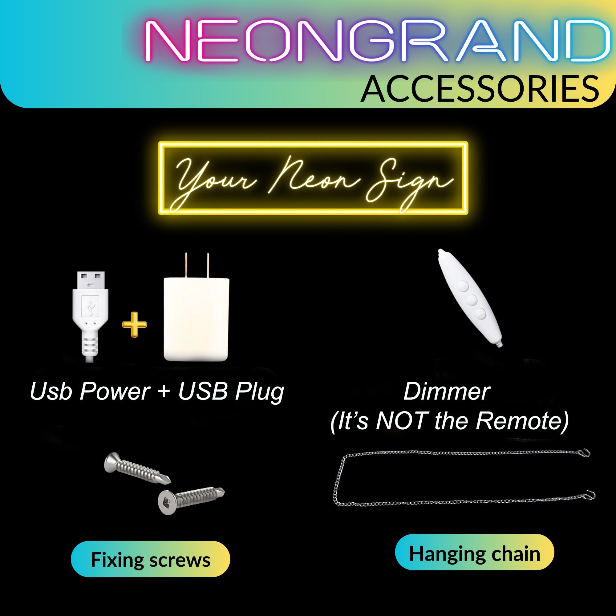 NEONGRAND LED Neon Open Sign - Adjustable Brightness, 16.5x11", Warm White, Acrylic for Business, Bar, Salon, Hotel Decor