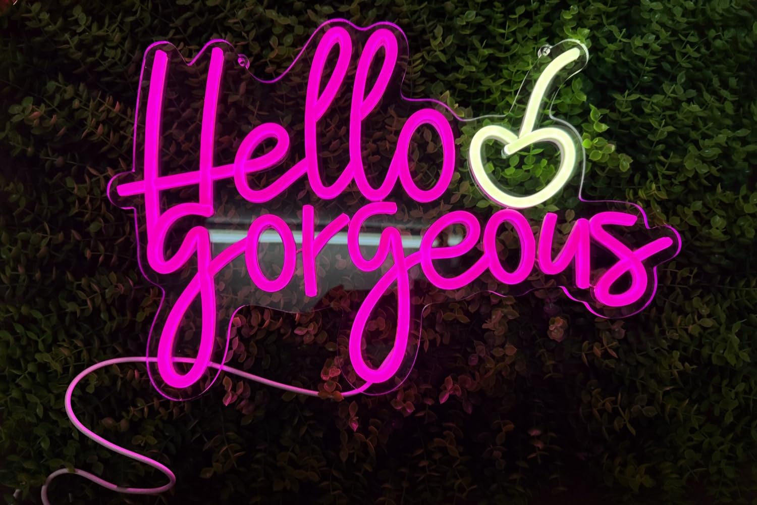 Ulalaza Neon Light Sign LED XOXO Decorative Marquee 15.7in x 11in Acrylic Gorgeous Cherry