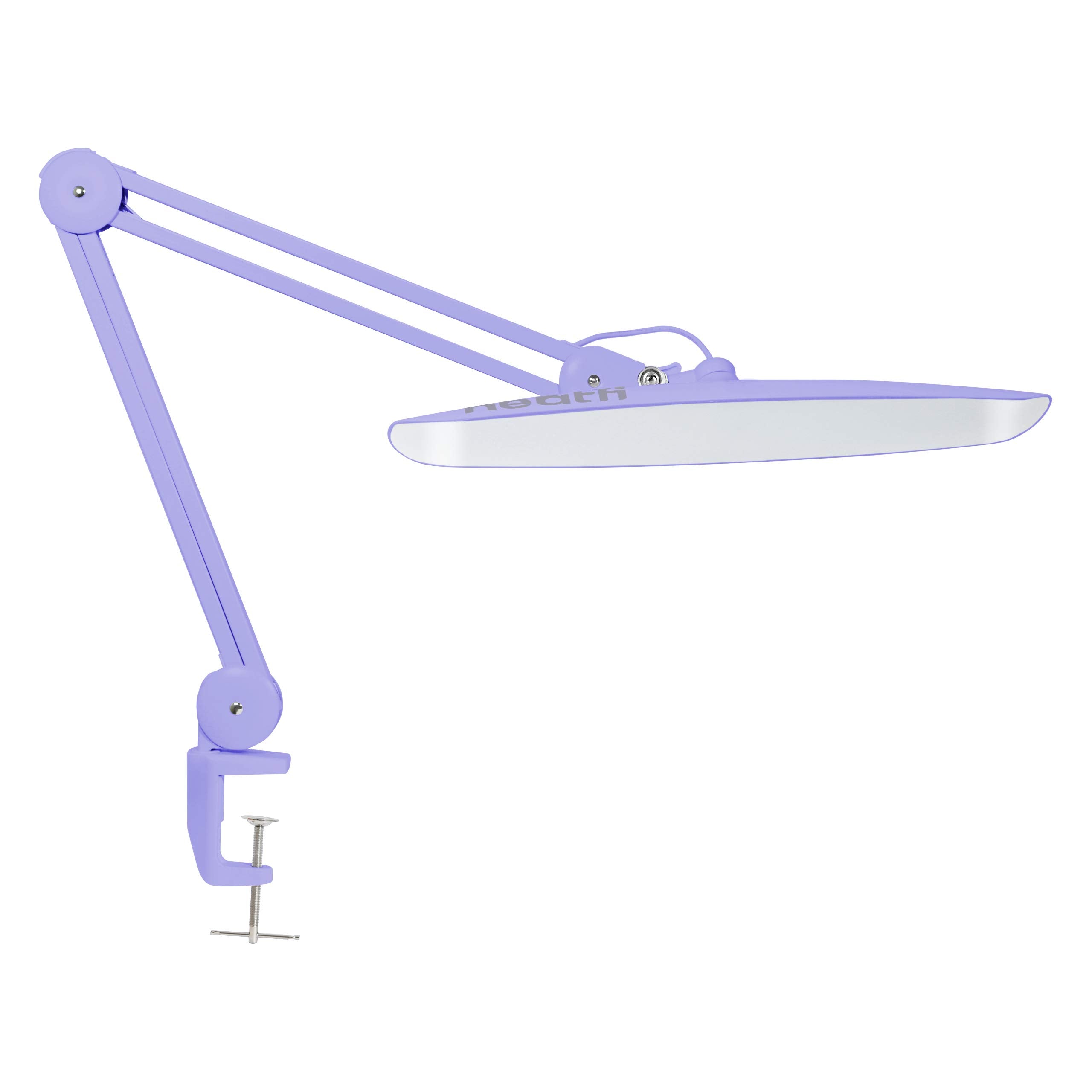 Neatfi LED Task Lamp, 2200 Lumens, 24W, Dimmable, 20in Wide, Lavender, Model 9501LED, Acrylic Material