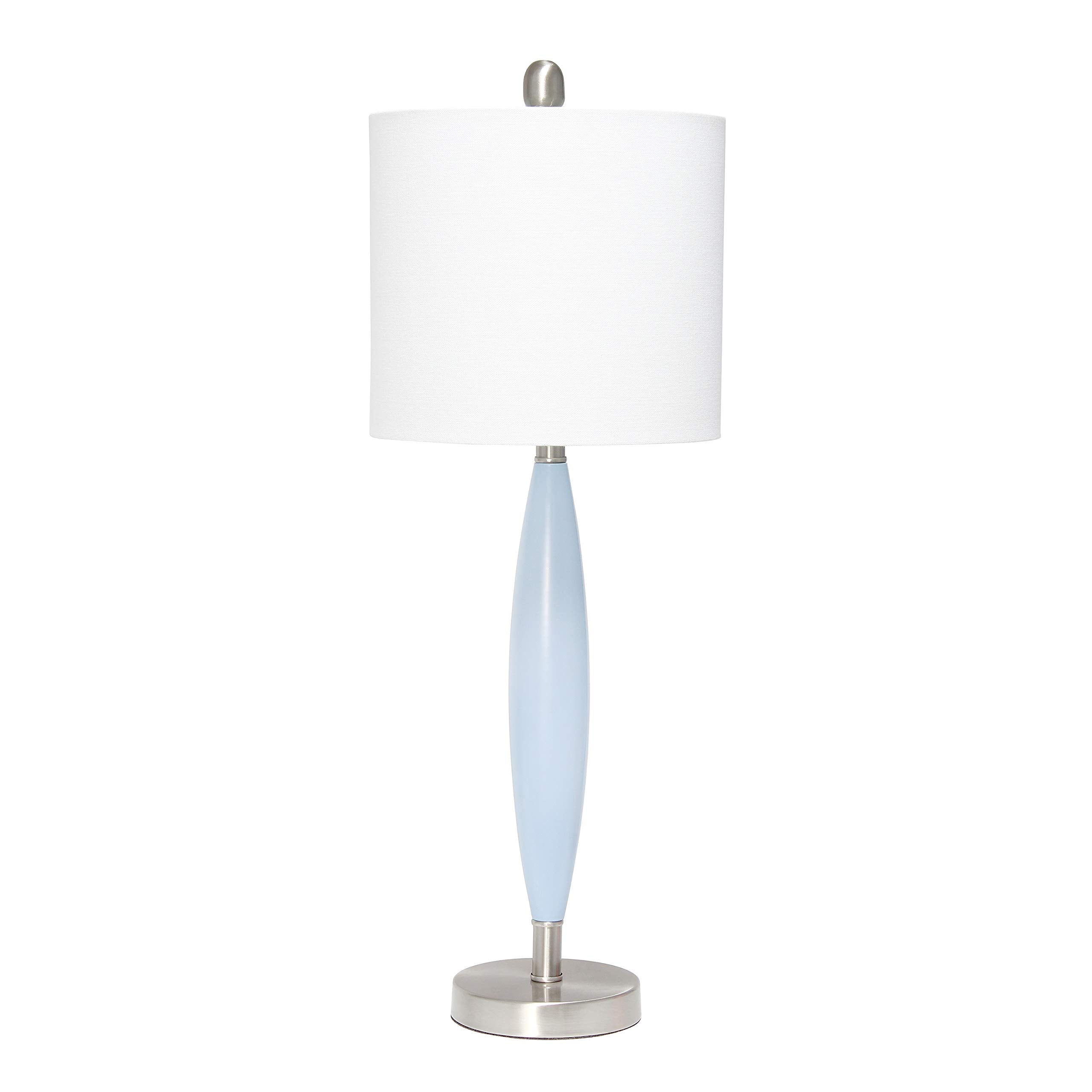 Elegant Designs LT3308-BLU Table Lamp, Metal, Blue, (Pack of 1)