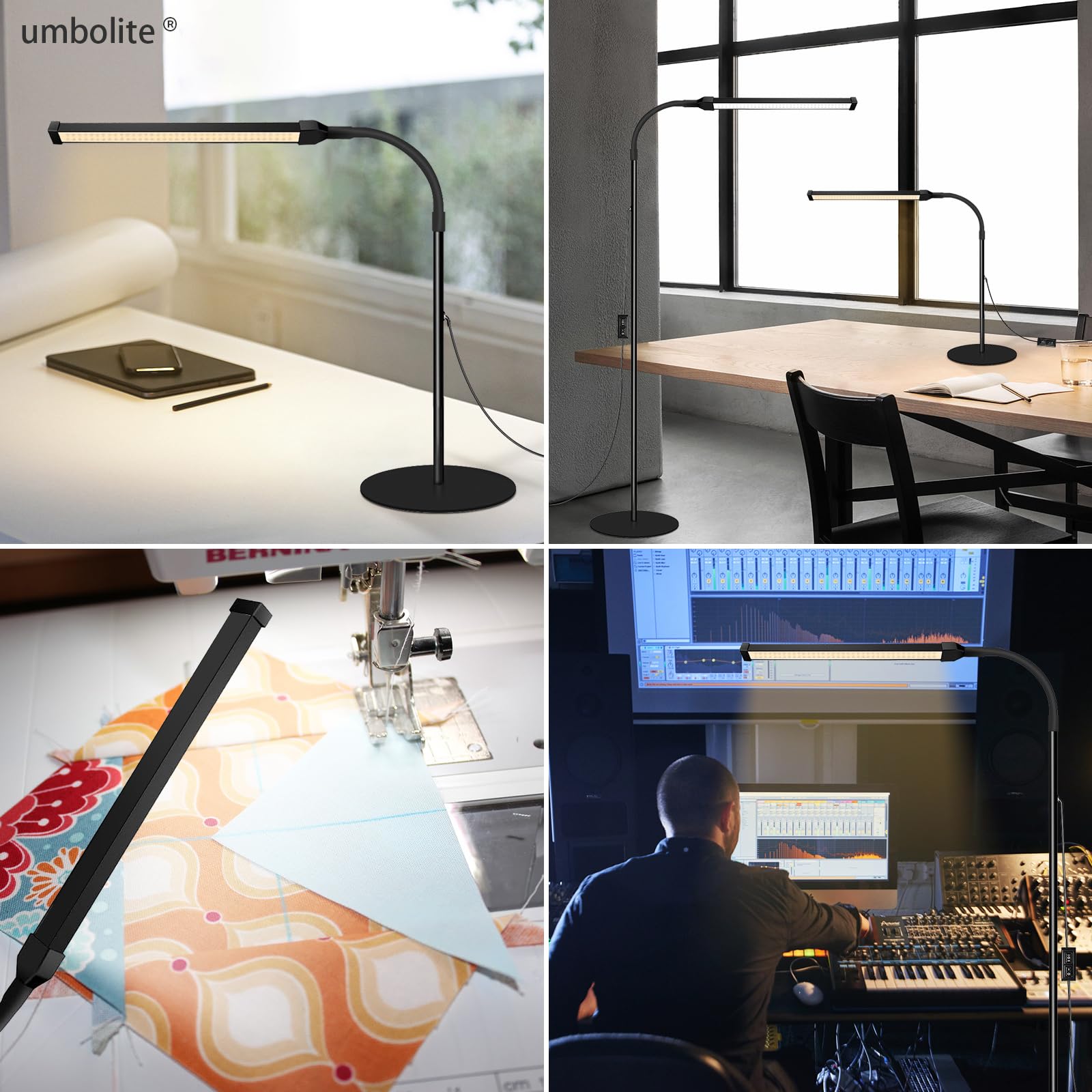 Umbolite Led Floor Lamp For Office, Reading Lamps Floor Standing, Tattoo Light, Sewing Light, Podiatric Lamp, Plant Grow Light,