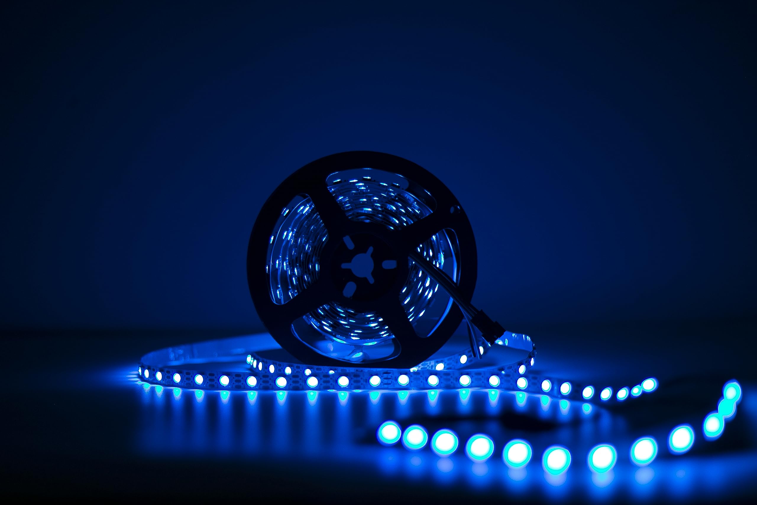 Adresuno Ws2811 Ws2812B Led Strip, 300 Pixels/M, 16.4Ft Waterproof Ip67, White Pcb, Model Aqyc-211214-7