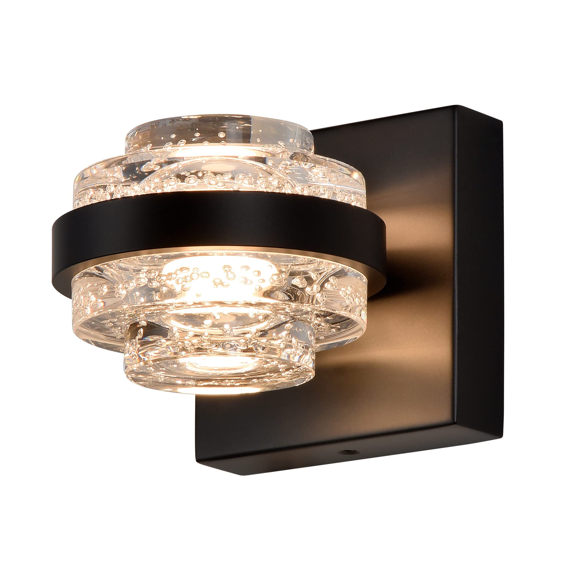 Vonn Milano 1-Light Led Wall Sconce In Black - Etl Certified, Modern Aluminum Design