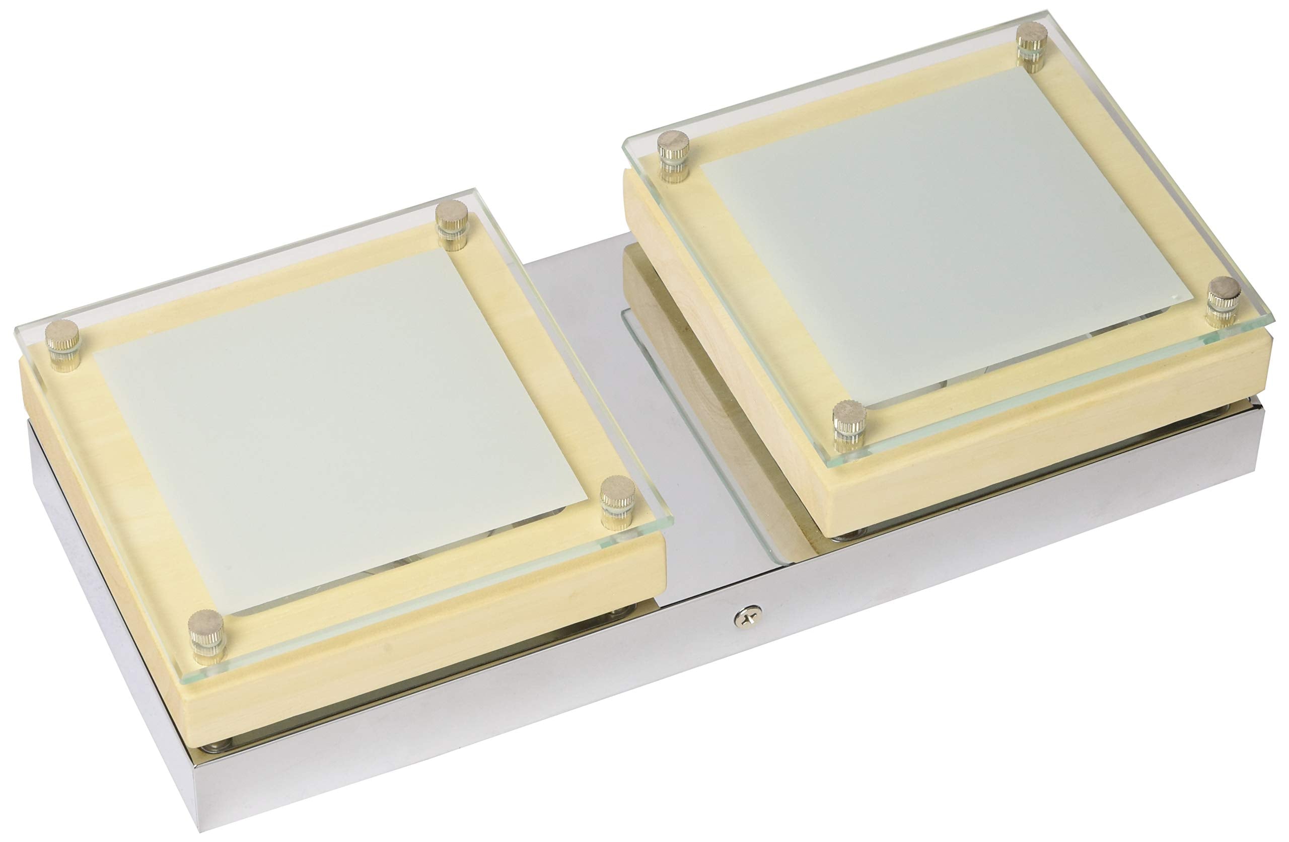 Jesco Lighting Ws306H-2Bi Quattro Line Voltage Series 306 2-Light Wall Sconce, Birch