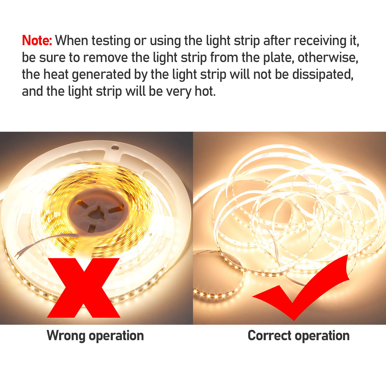 Kxzm 24V 32.8Ft(10M) Double Row Led Strip Light Warm White 3000K 2400Leds 2835Smd 160W High Brightness 11000Lm No-Waterproof Ip2