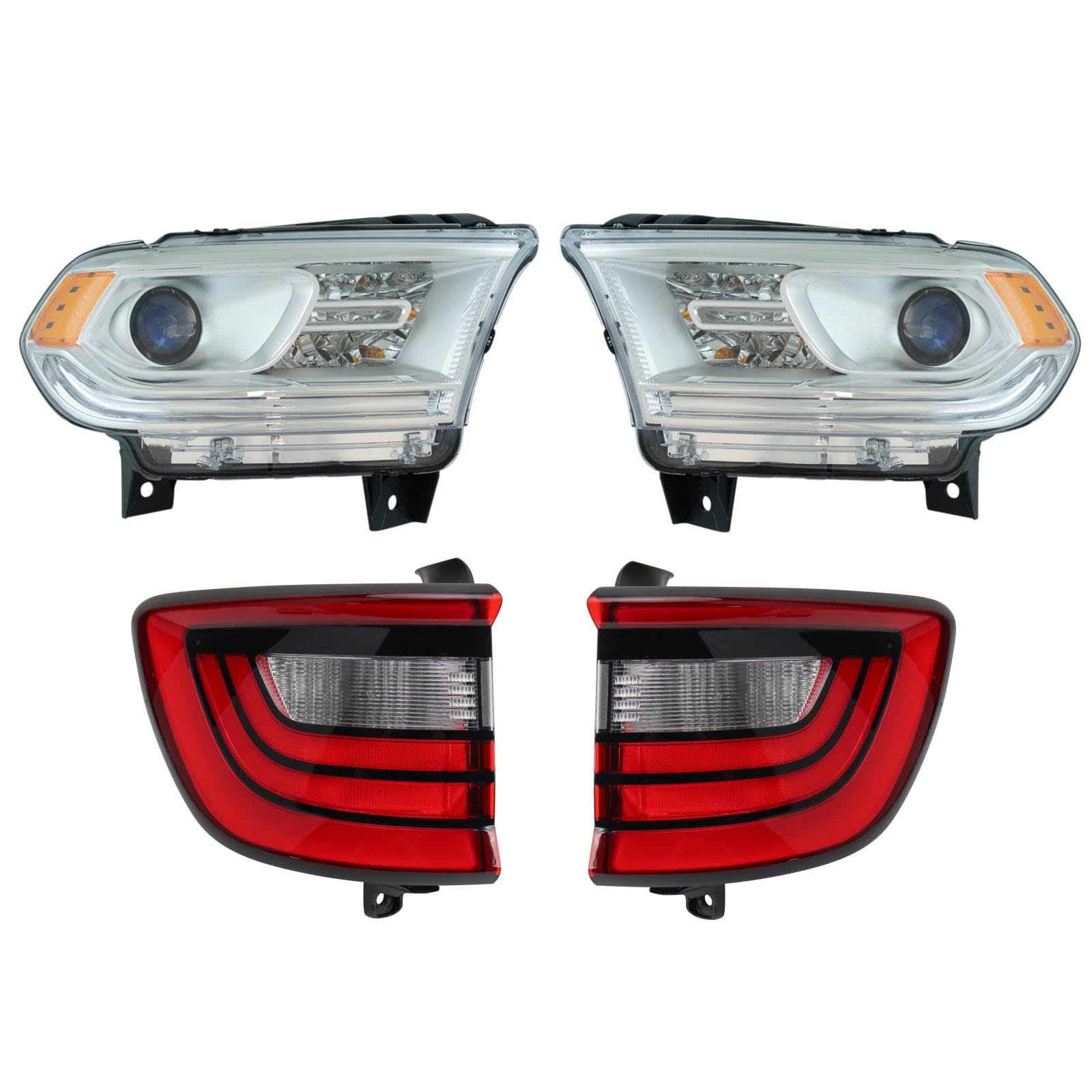 Trq Lighting Kit Ch2502256 Ch2503256 Ch2800206 Ch2801206 Compatible With 2014-2017 Dodge Durango