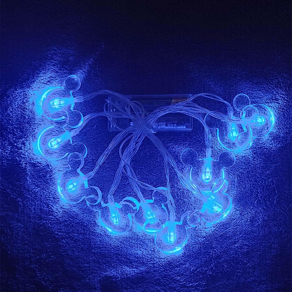 Penfly Decorative Cartoon Animal Mouse Night Light Lamp, 10 LEDs, Blue, Model 64418, Suitable for Bedroom and Indoor Décor