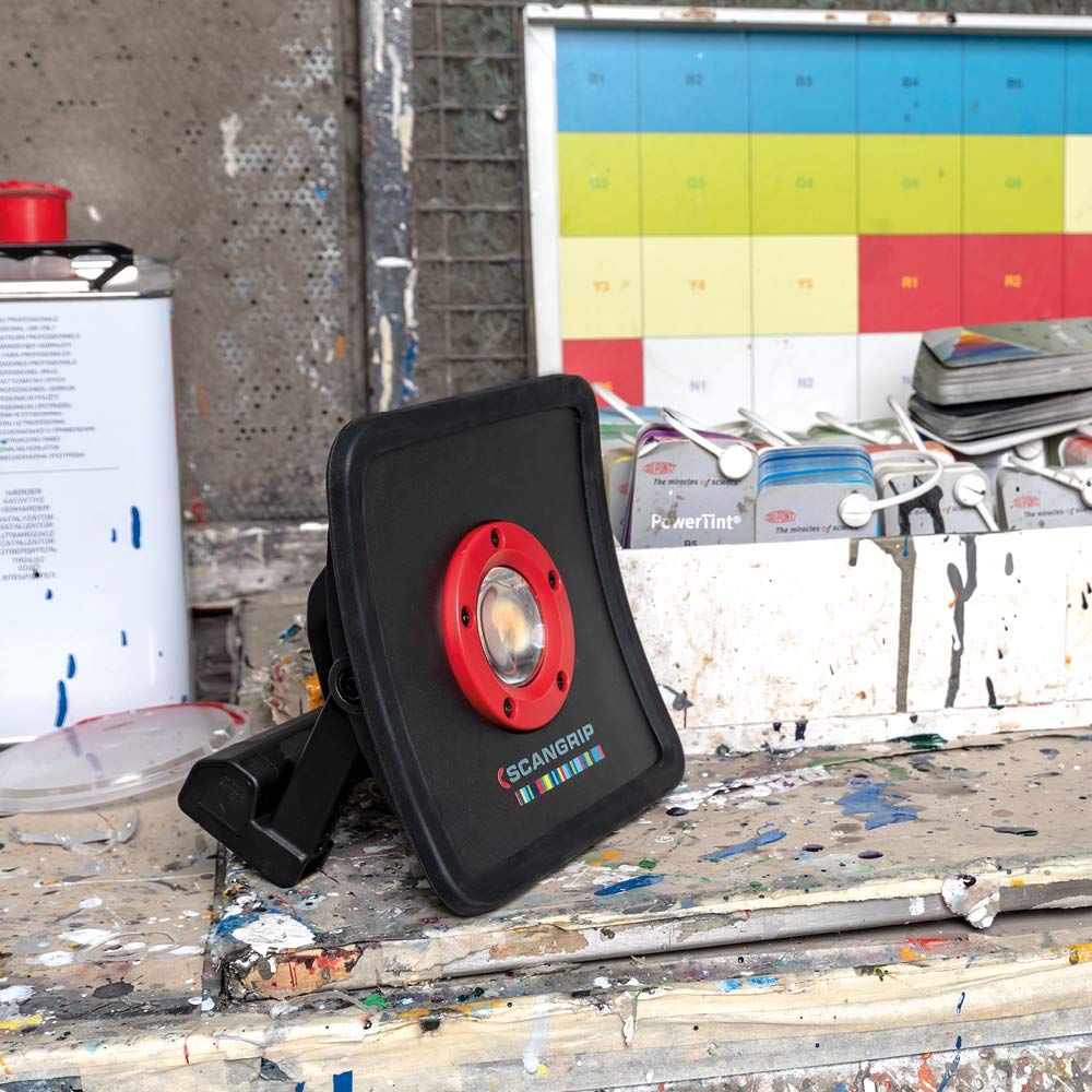 Scangrip Multimatch R - Powerful And Handy Lighting Solution For Painting Industry, 1,200 Lumen Led Work Light
