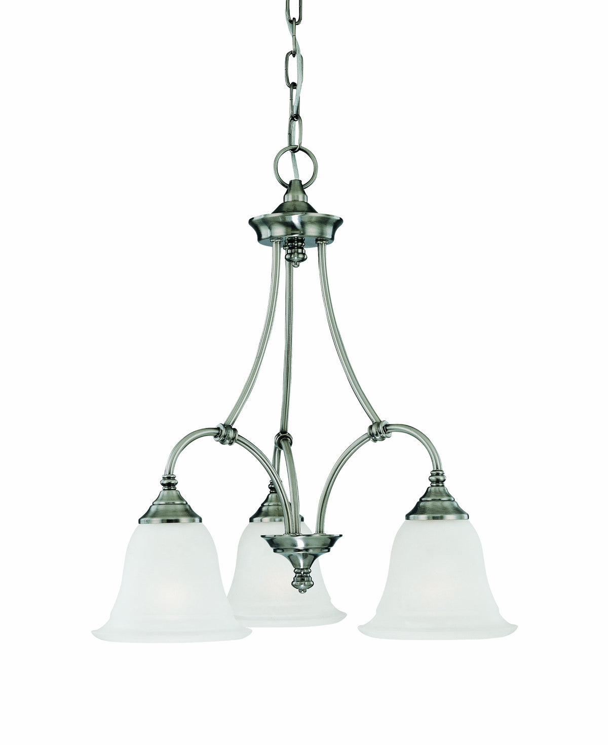 Elk Lighting Thomas Lighting Sl880341 Harmony 3-Light Chandelier, Satin Pewter, Stainless Steel
