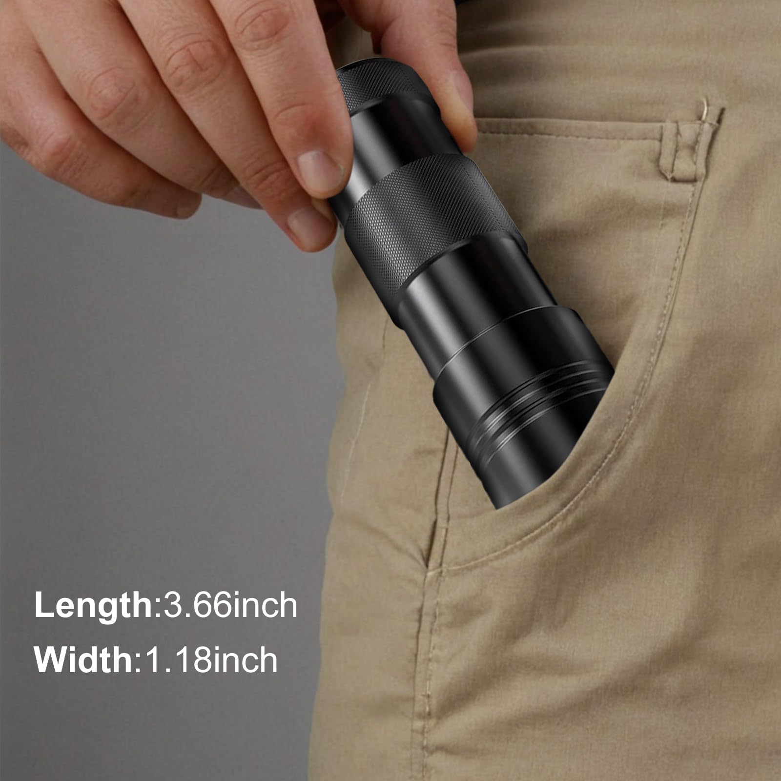 COSOOS 4 Pack UV Blacklight Flashlights, 395nm Mini Portable Pet Urine Detector, Black, Model KJ-C6602