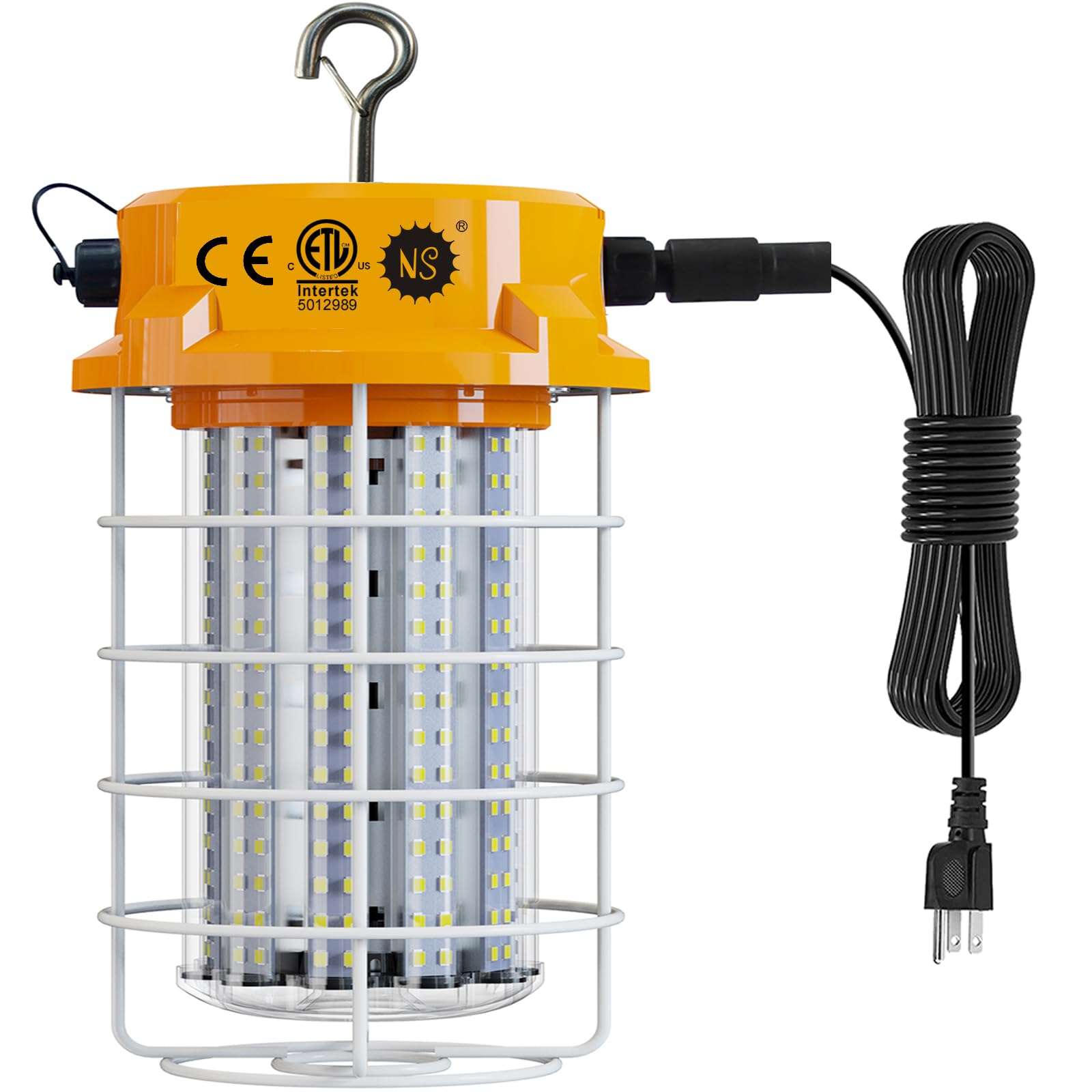 NS 15000LM 100W LED Work Light | ETL/UL Certified | 360° Coverage | Orange | Model TWL100W-C
