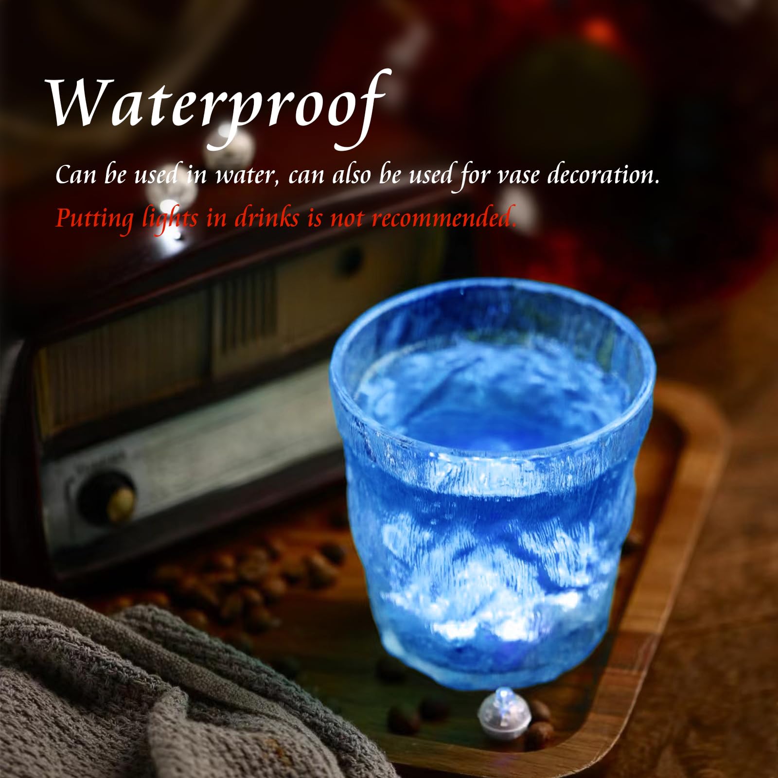 Chzk 50Pcs Balloon Lights Mini Led Lights Round Long Standby Time Ball Light Paper Lantern Balloons Lights For Birthday Party Christmas Halloween Decoration (50, Blue)