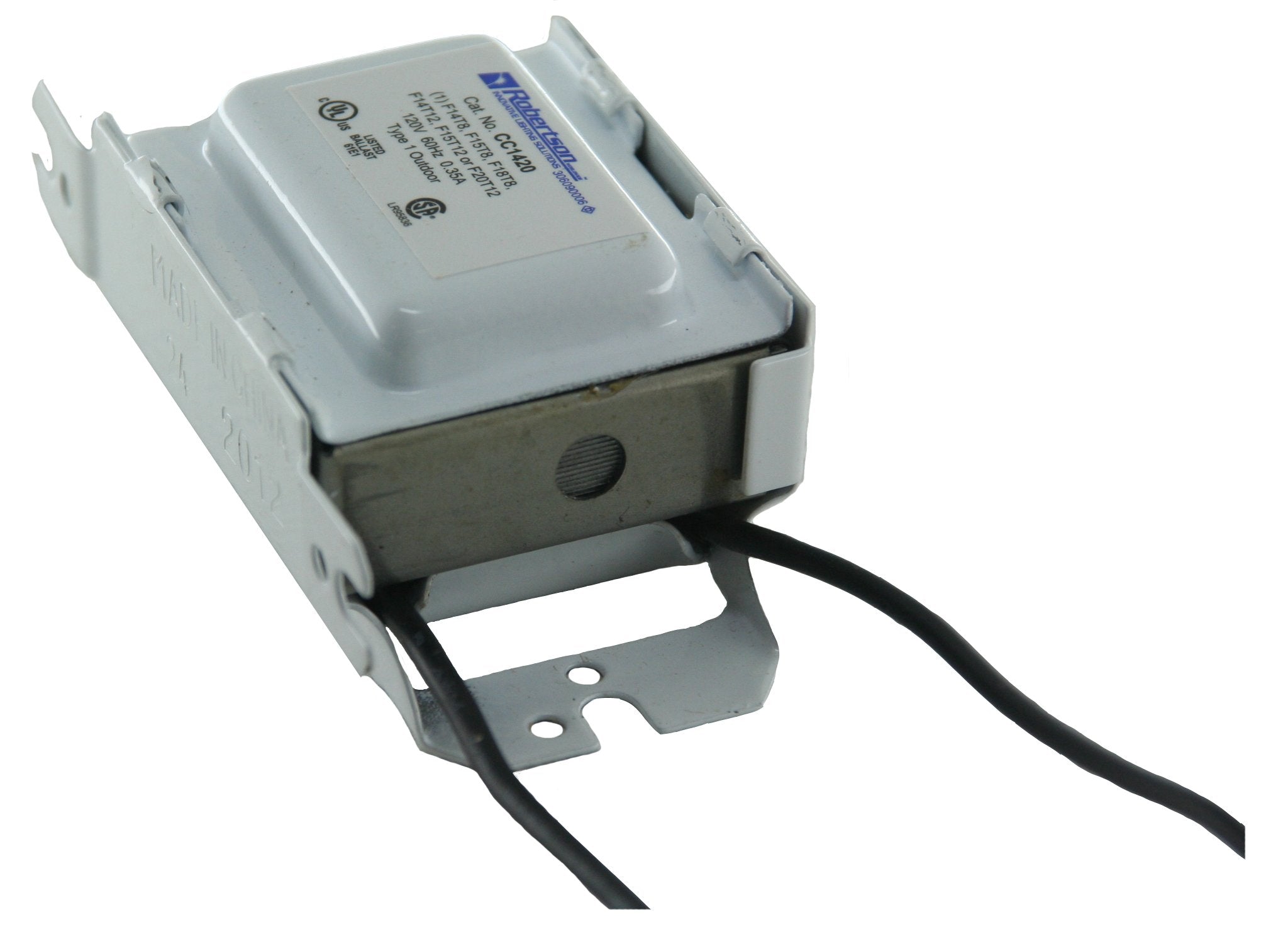 Robertson 3P10061 Cc1420 Am Fluorescent Mballast, Preheat Start, 120Vac, 60Hz, Npf; Operates The Following Lamps 1 F14T8, F15T8, F14T12, F15T12, F20T12,