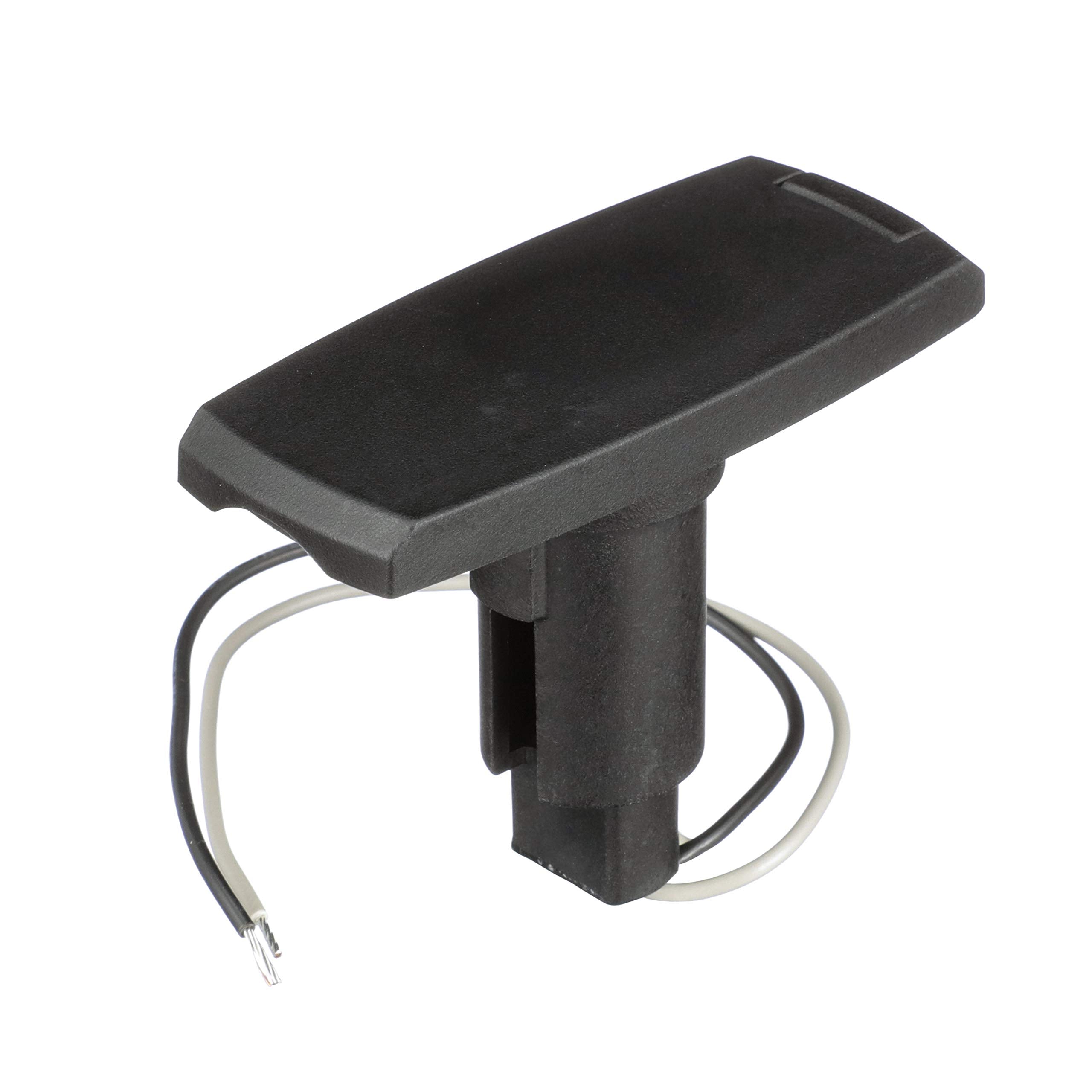 Attwood 910V2Pb-7 Lightarmor™ 910V Series Rectangle Plug-In Light Base — For All-Around Pole Light, 2-Pin, Black Composite Cover