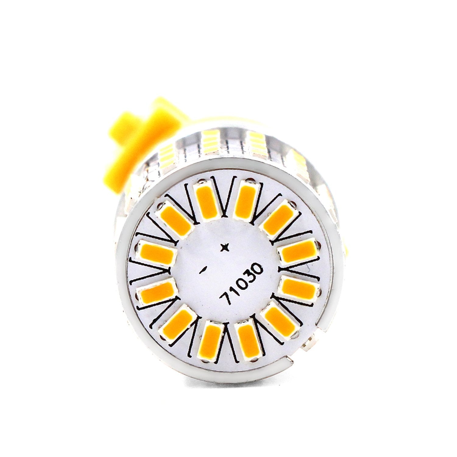 PHINLION Amber Yellow 3014 LED Bulbs for Turn Signal, 72-SMD, Model 3157-3014-72SMD, Compatible with 3056 3156