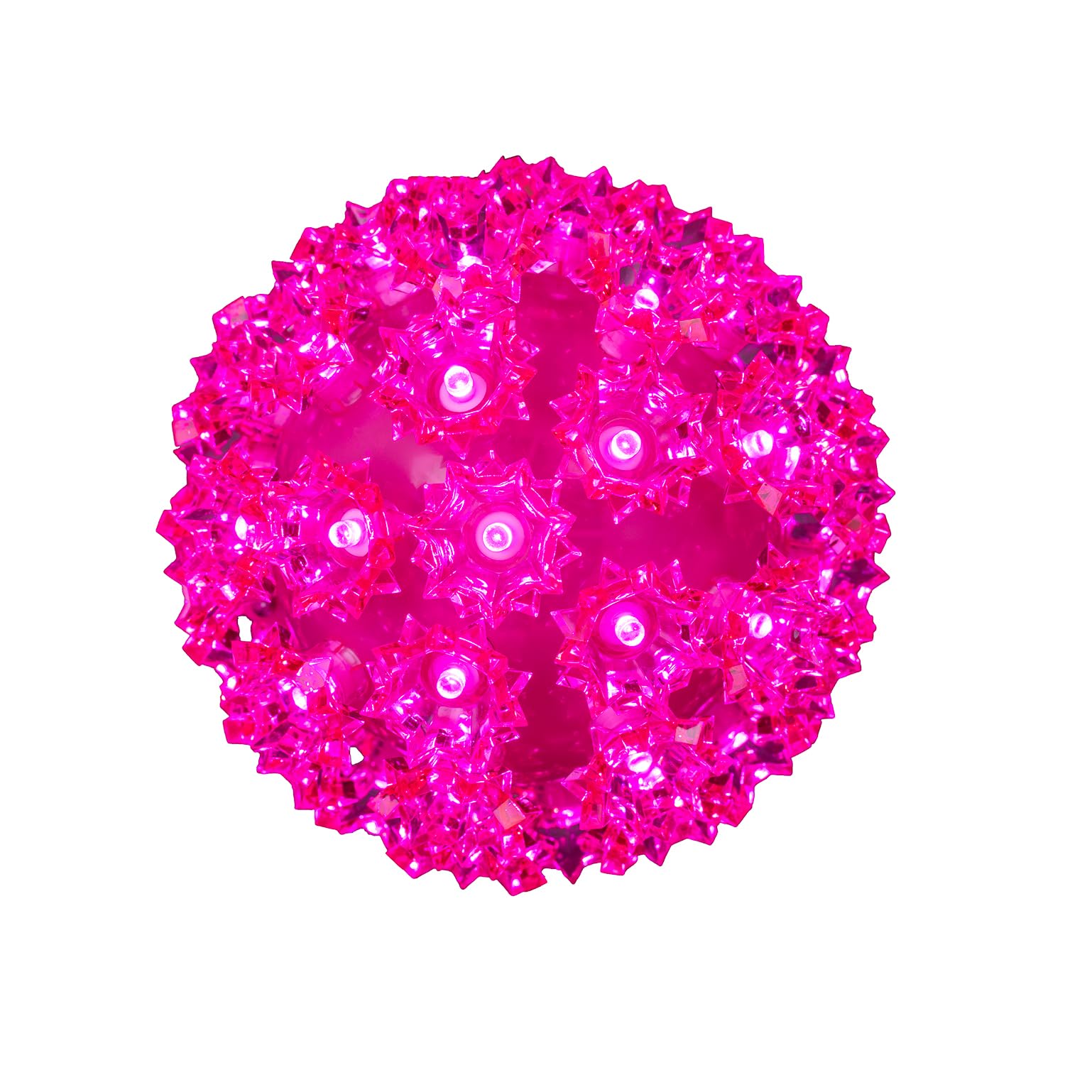 Novelty Lights 50 LED Light Sphere, 6in Hanging Decor, Pink, Plastic, Model MRD-50A-2