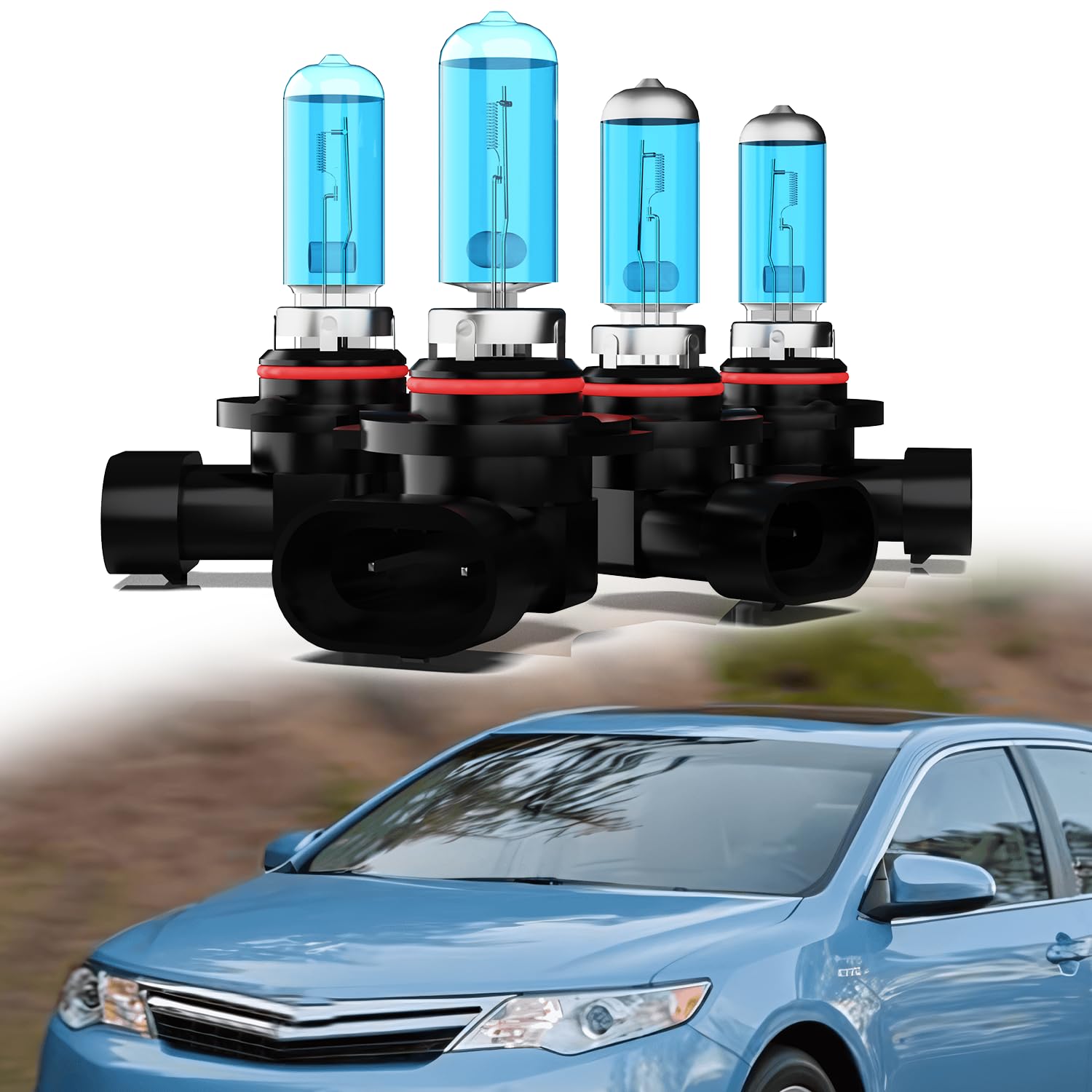 TTDBDAN Headlights Fit For 1992-1996 & 2000-2006 Toyota Camry Halogen Headlight Bulbs Front Bulb Bright Light Halogens Combo,900