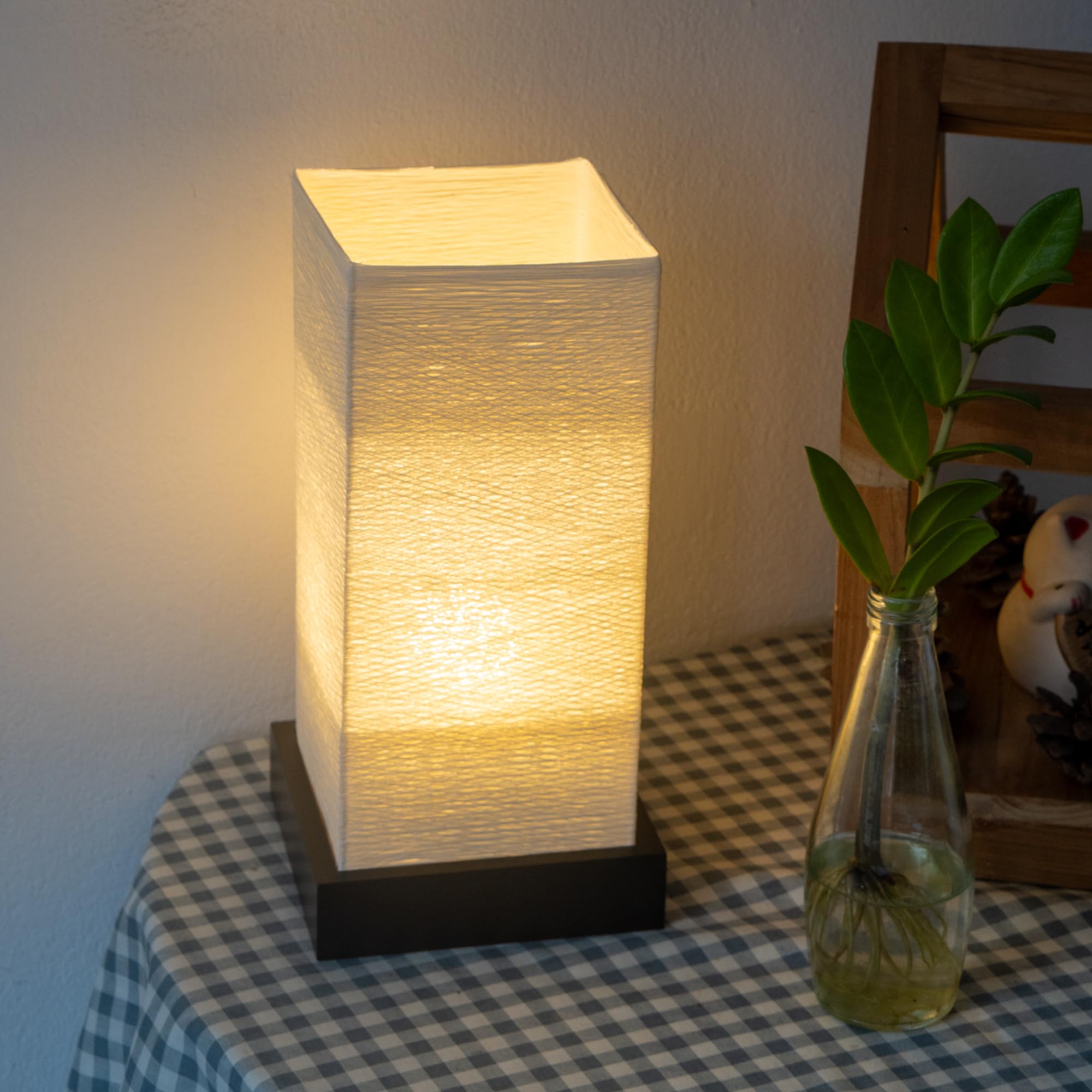 Import Nomad Unbound Dimmable Japanese Lamp Table Lantern  Small Warm Woven Glow Light  Nightstand Bedside Akari  Noguchi Style