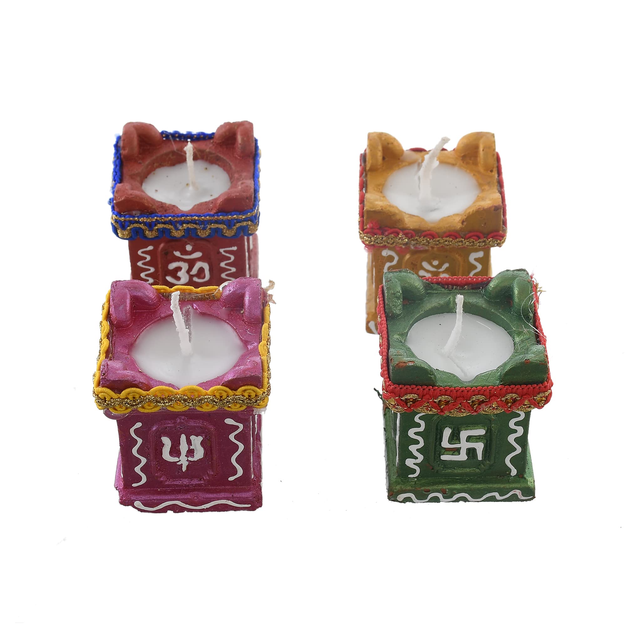Perpetual Diwali Diyas for Home Decoration - Handmade DecorativeTulsi, Clay Diya, Mitti Diya, Terracotta Diya for Navaratri and