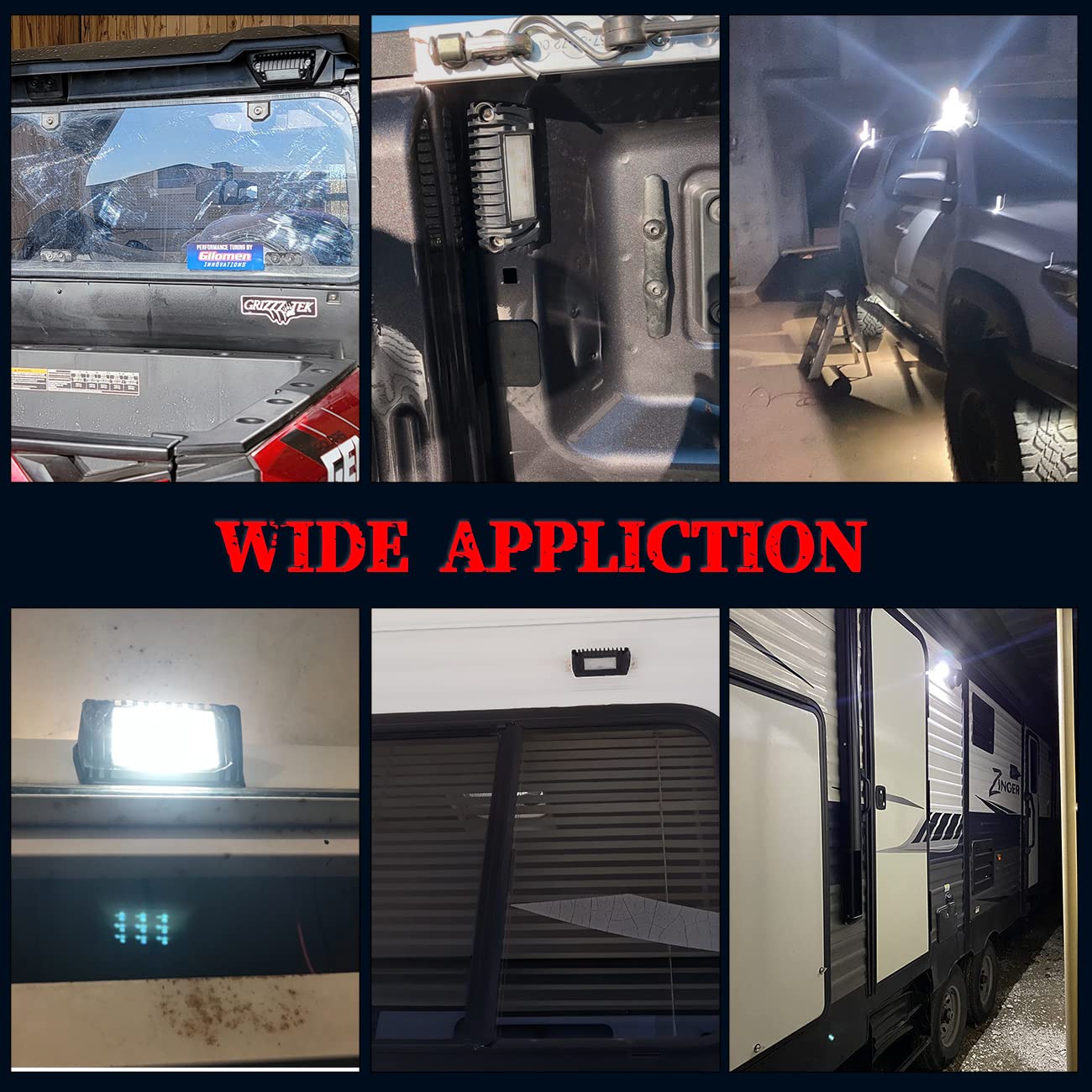 Chelhead RV Porch Light, 12V LED Aluminum, Low Current, White Light-Black Housing, Model CHEL-RV-L01