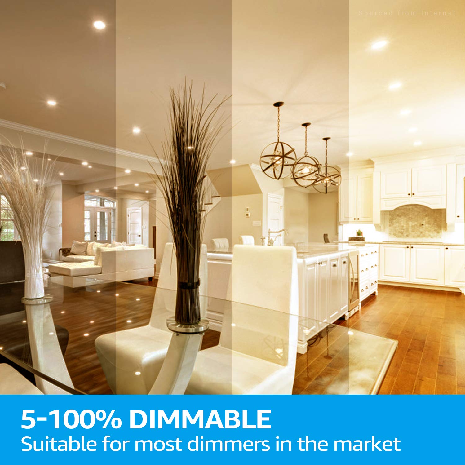 Torchstar 4 Inch Slim Recessed Lighting With Junction Box, Basic Series Ultra Thin Led Recessed Light 2700K Soft White, 10W 650Lm Dimmable Led Downlight, Etl & Energy Star, Pack Of 6