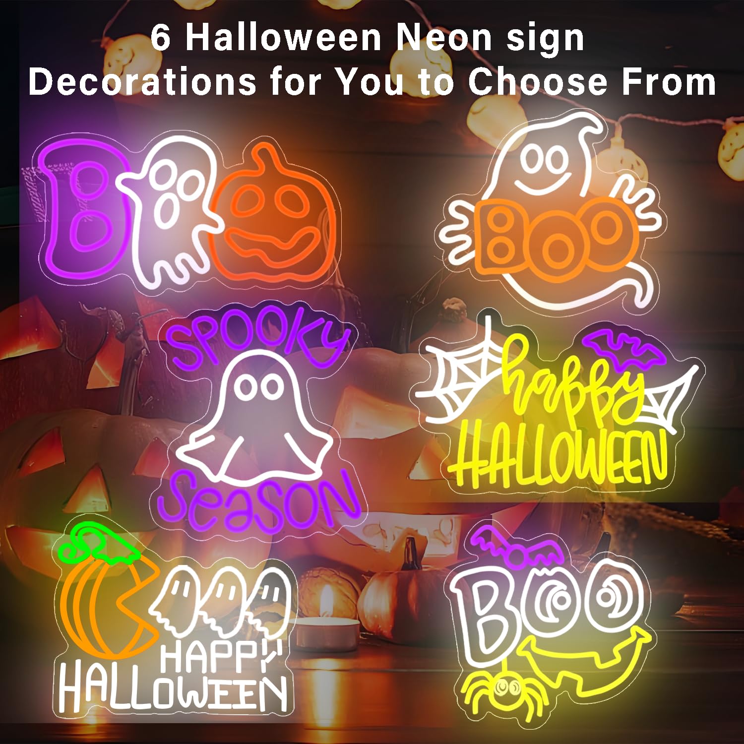 Halloween Neon Signs Neon Halloween Sign Ghost Neon Sign Bat Neon Sign For Neon Halloween Decorations Led Halloween Neon Light Brings A Festive Atmosphere And Makes A Great Xmas Gift
