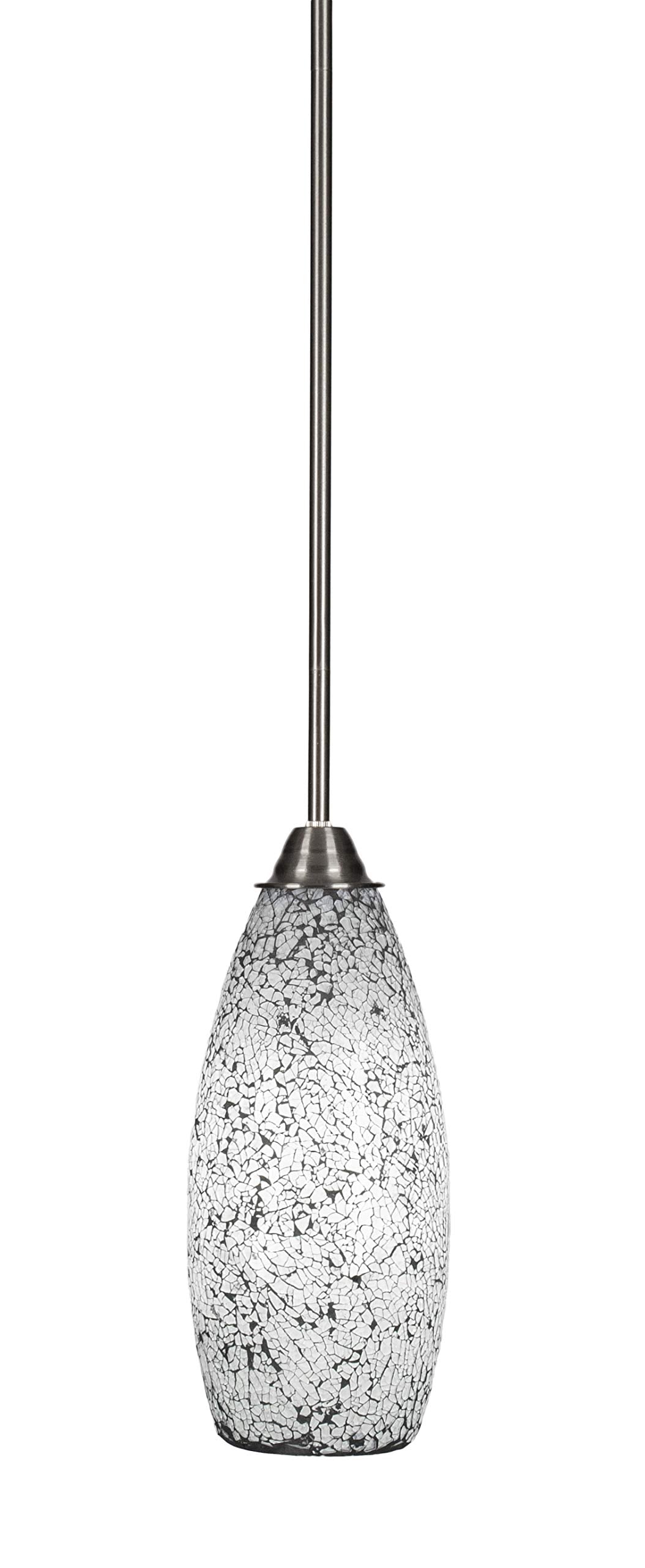 Toltec Lighting Paramount 1 Light Mini Pendant in Brushed Nickel (3401-BN-416)