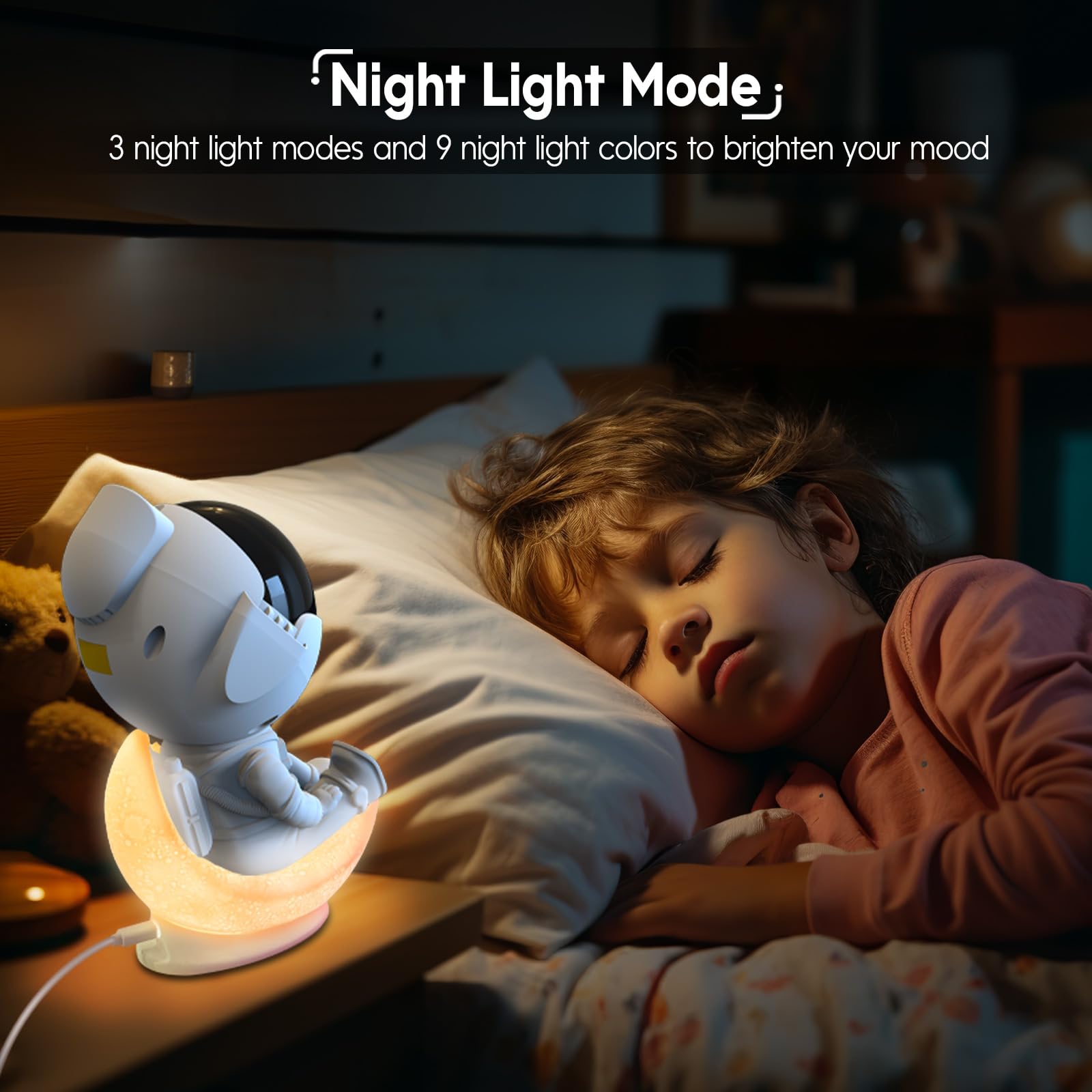 Rossetta Astronaut Galaxy Projector  Star Lights For Bedroom  Night Light Projectors With Timer And Remote  Kids mature-themeds Room Decor Aesthetic  Gifts For Christmas  Birthdays