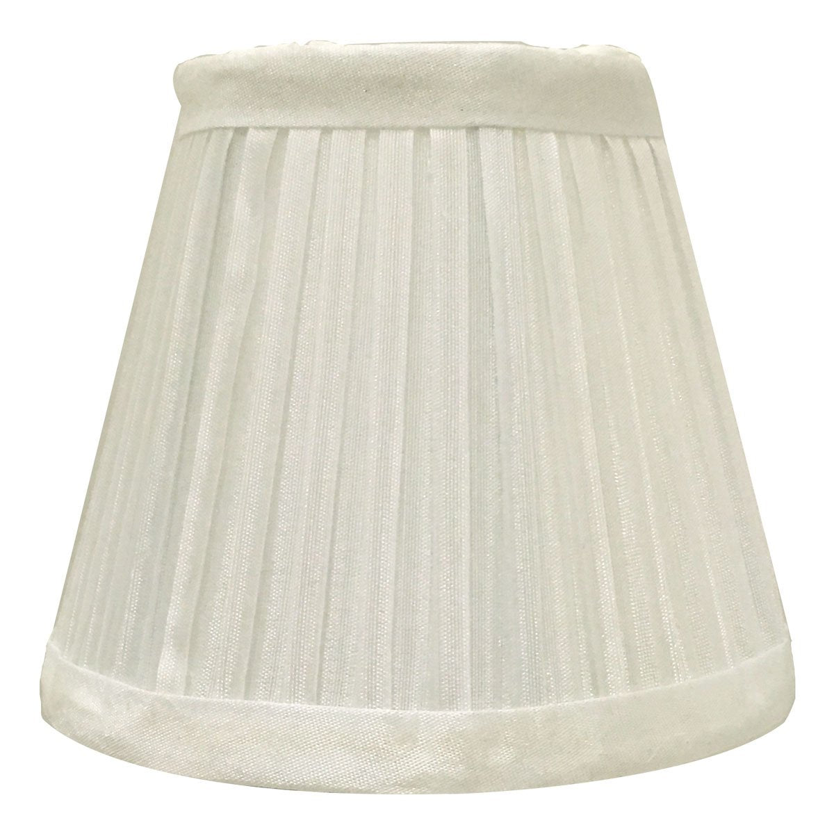 Royal Designs, Inc. Clip on Pleated Empire Chandelier Lamp Shade Flame Clip Fitter, CSO-1030-5WH, 3 x 5 x 4.5, White, 1 Pack