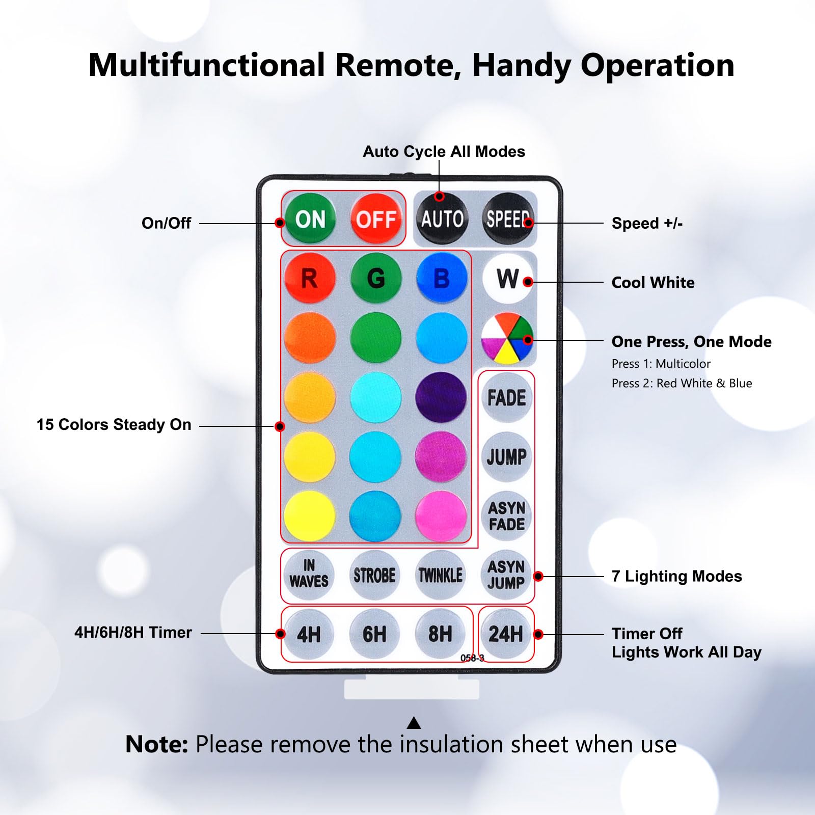 Odeetronic Rgb C9 Christmas Lights  66Ft 100 Led Color Changing Christmas String Lights  Connectable Xmas Tree Light With Timer  Remote Outdoor C9 String Light For Home Party Wedding Xmas Decoration