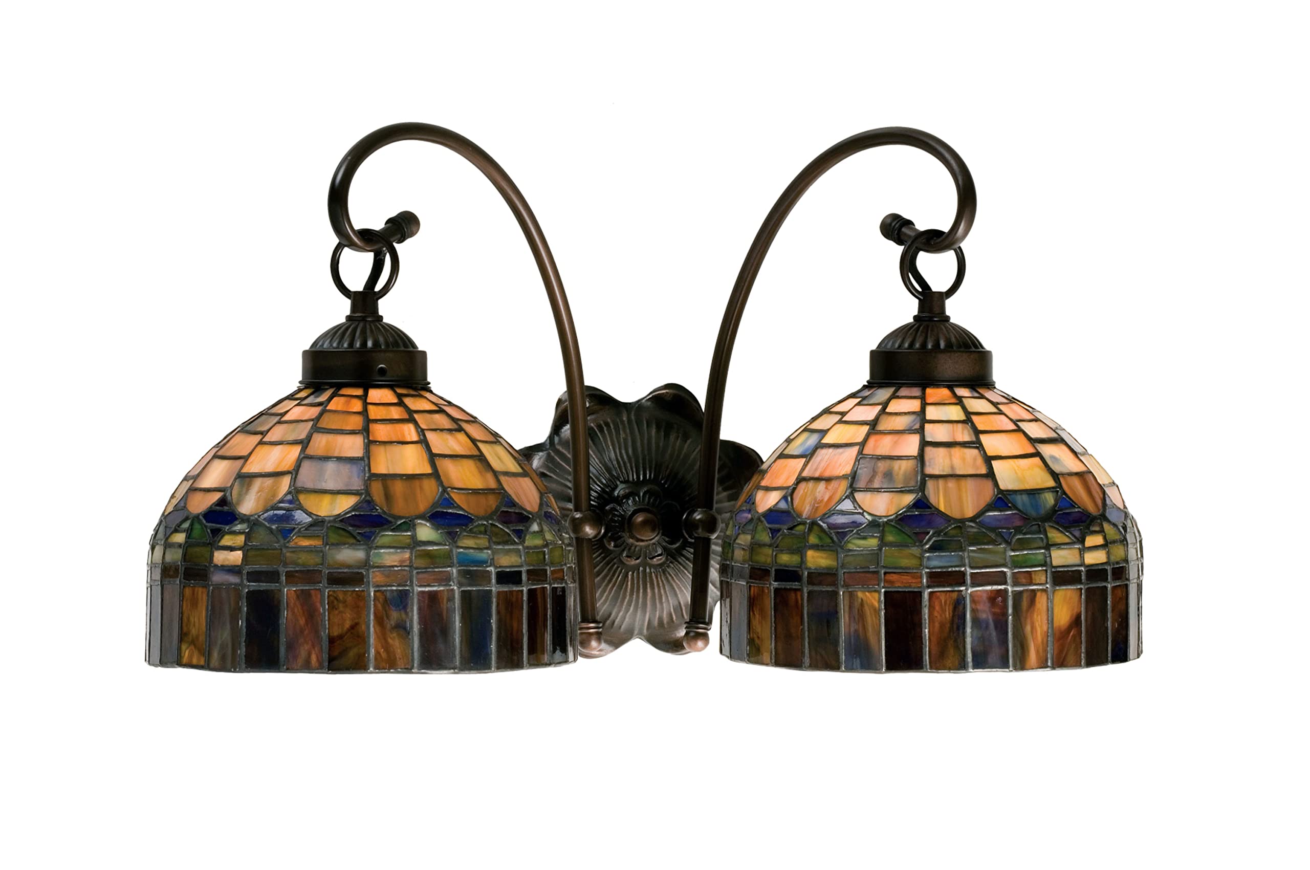 Meyda Tiffany Lighting Fixture, 18in Width, Metal, Antique Finish, Model 18690