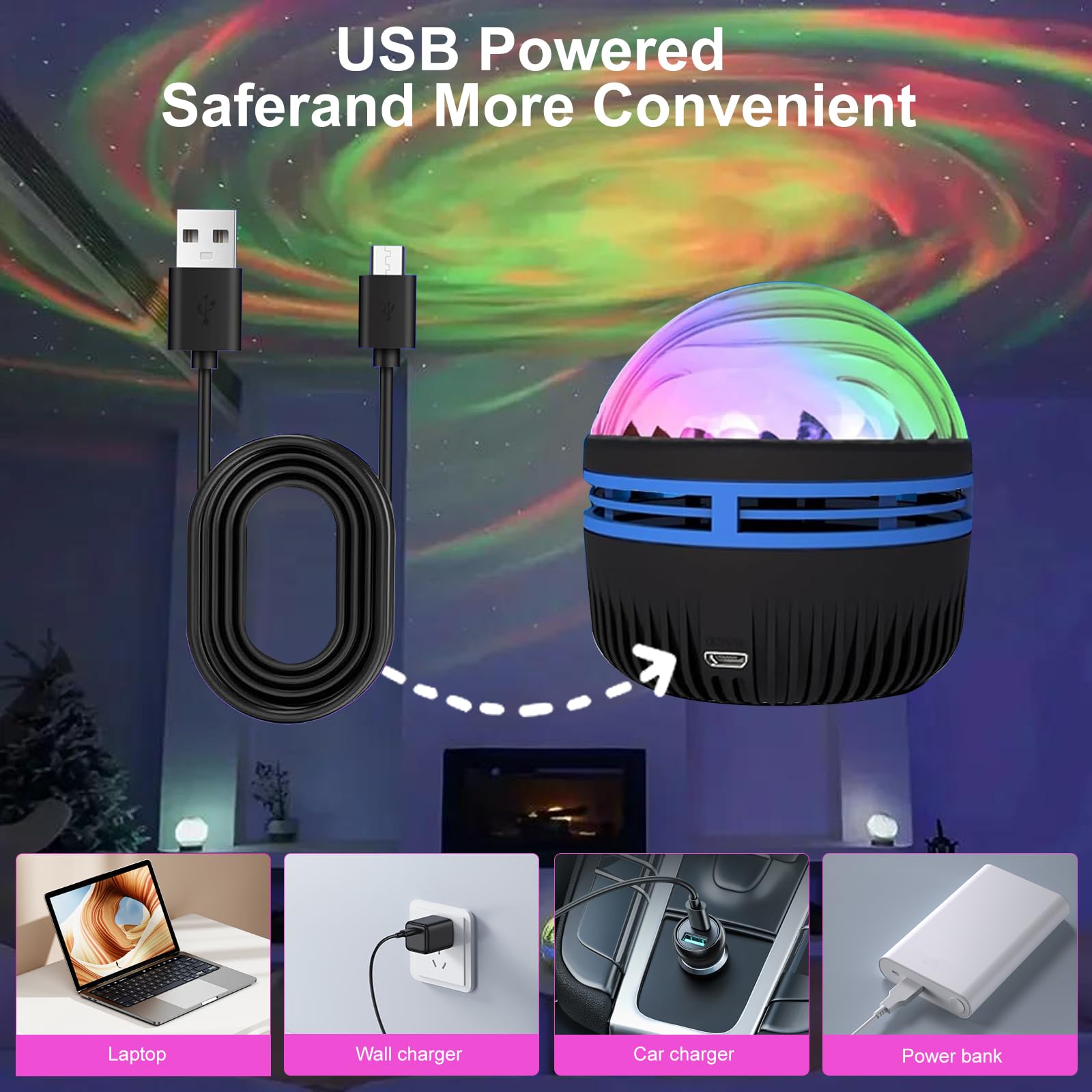 Maxrock Galaxy Projector Black Hole Projector With Remote Control For mature-themeds Bedroom Decoration  Party  Nebula Lamp Night Light For Kid Gifts