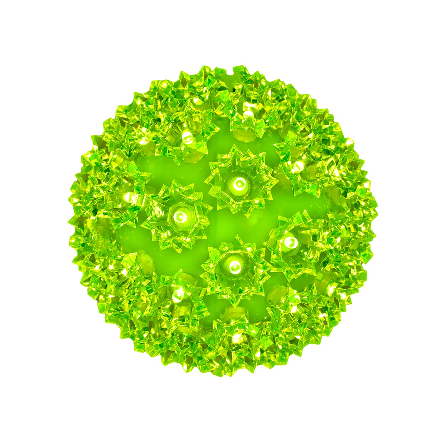 Novelty Lights LED Starlight Sphere 150-Light, 10in, Lime Green, Extra Large, MRD-50A-2, with 5ft Cord and Stackable Plug