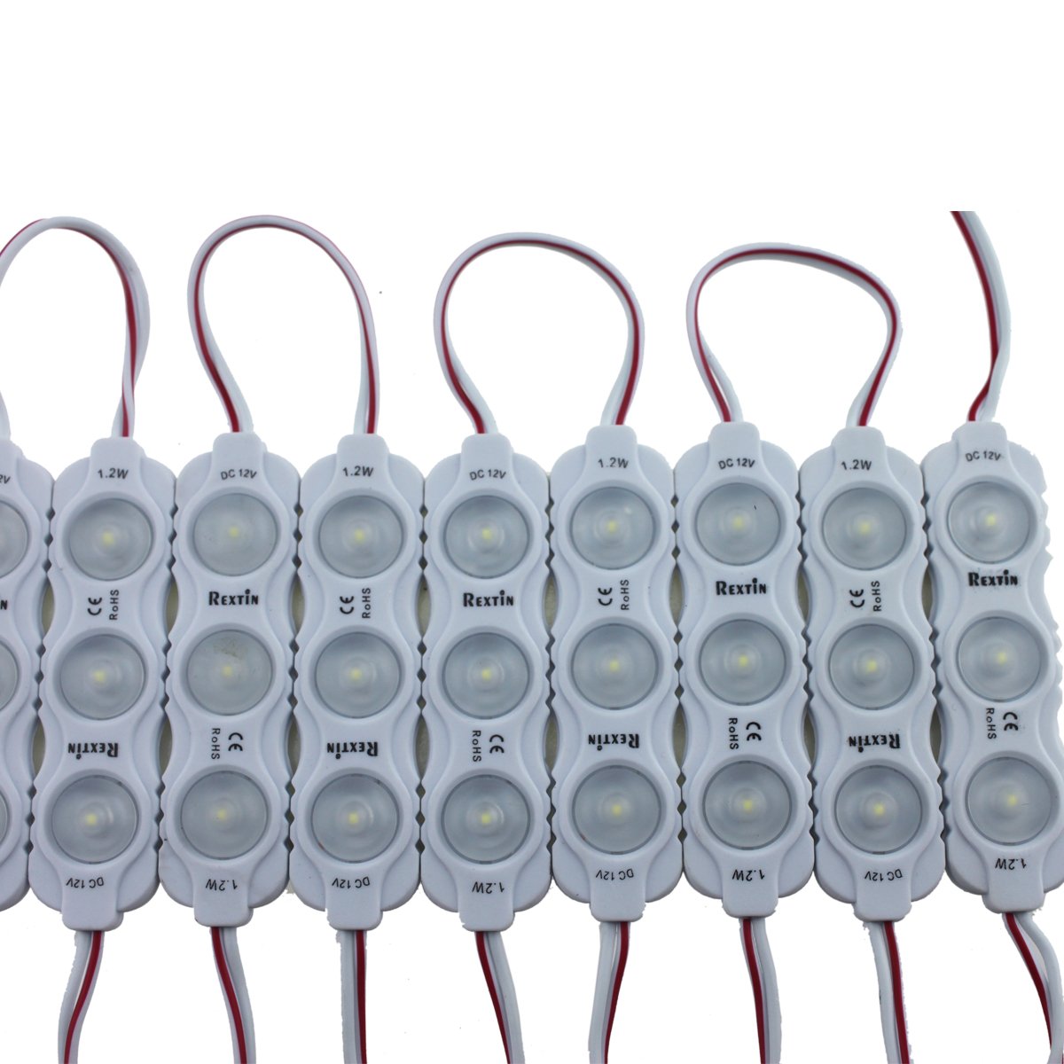 Rextin Super Bright 200Pcs New Model 2835 3 Led Module 120-150Lm Per Module Waterproof Decorative Light For Letter Sign Advertis