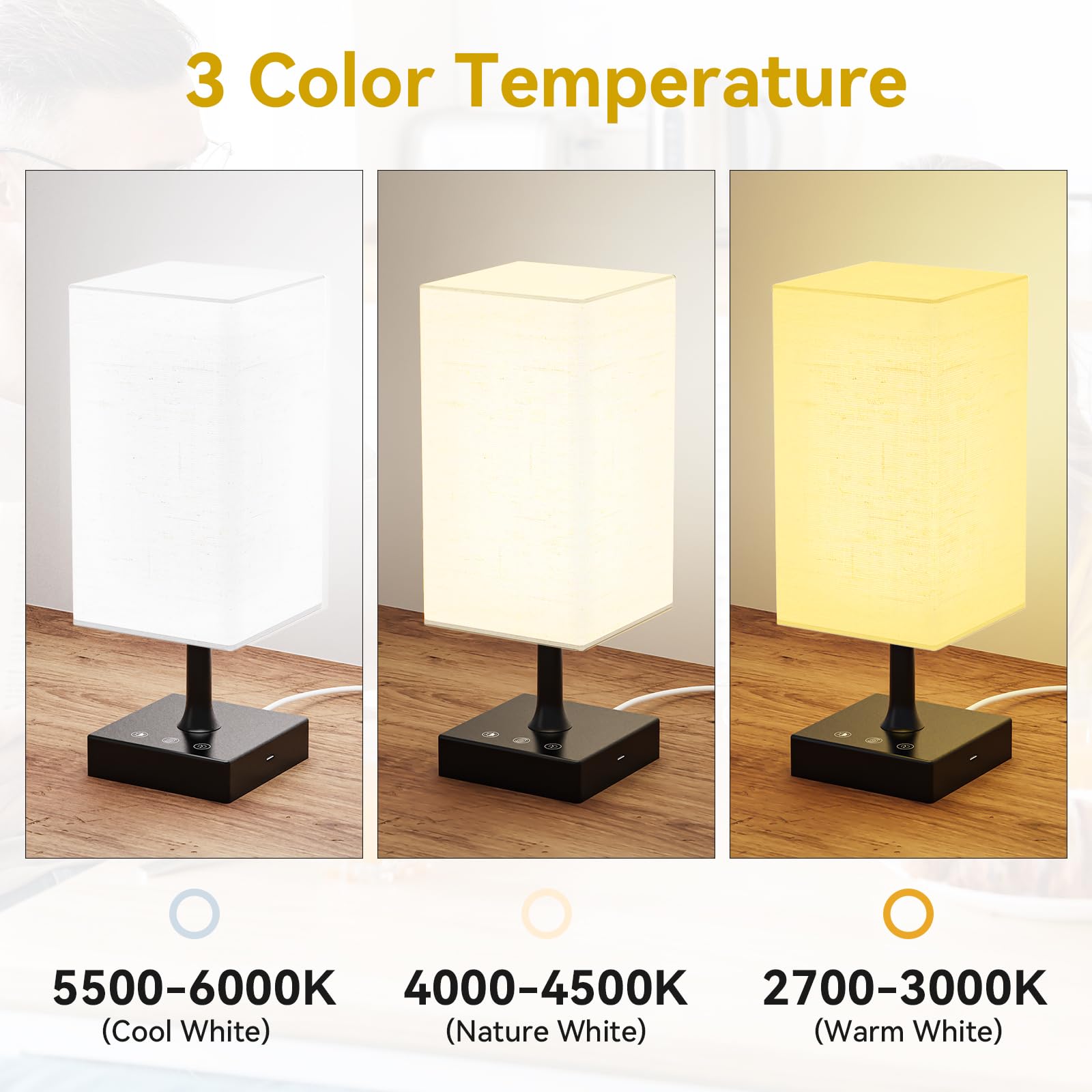 Cycluminor 10000 Lux Sunlight Lamp With 3 Color Temperatures, Adjustable Brightness,Timer & Memory Function,Daylight Lamp,Full S