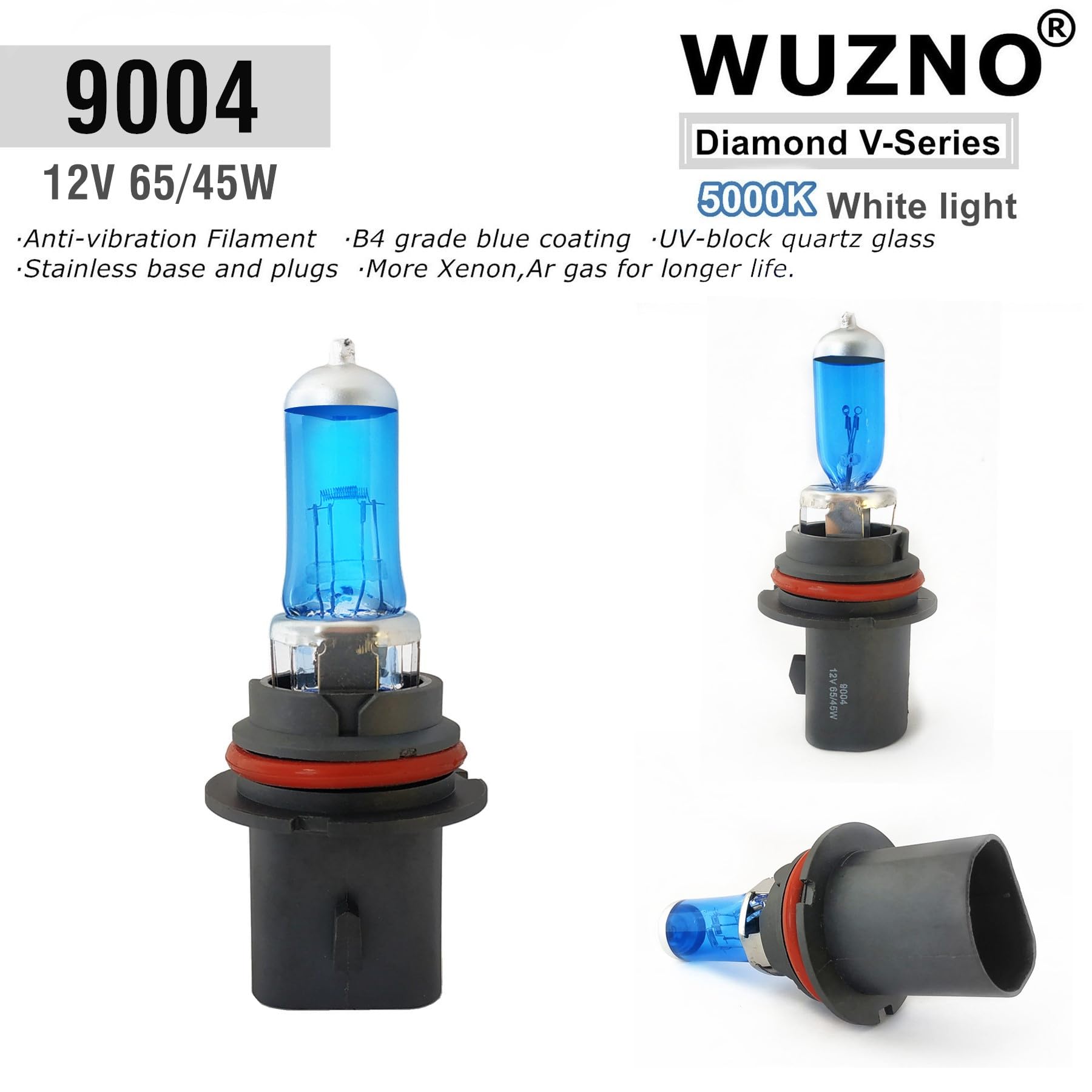 9004/HB1 Halogen Headlight Bulb 12V 65/45W 5000K White Head Light bulb,headlamps,long life