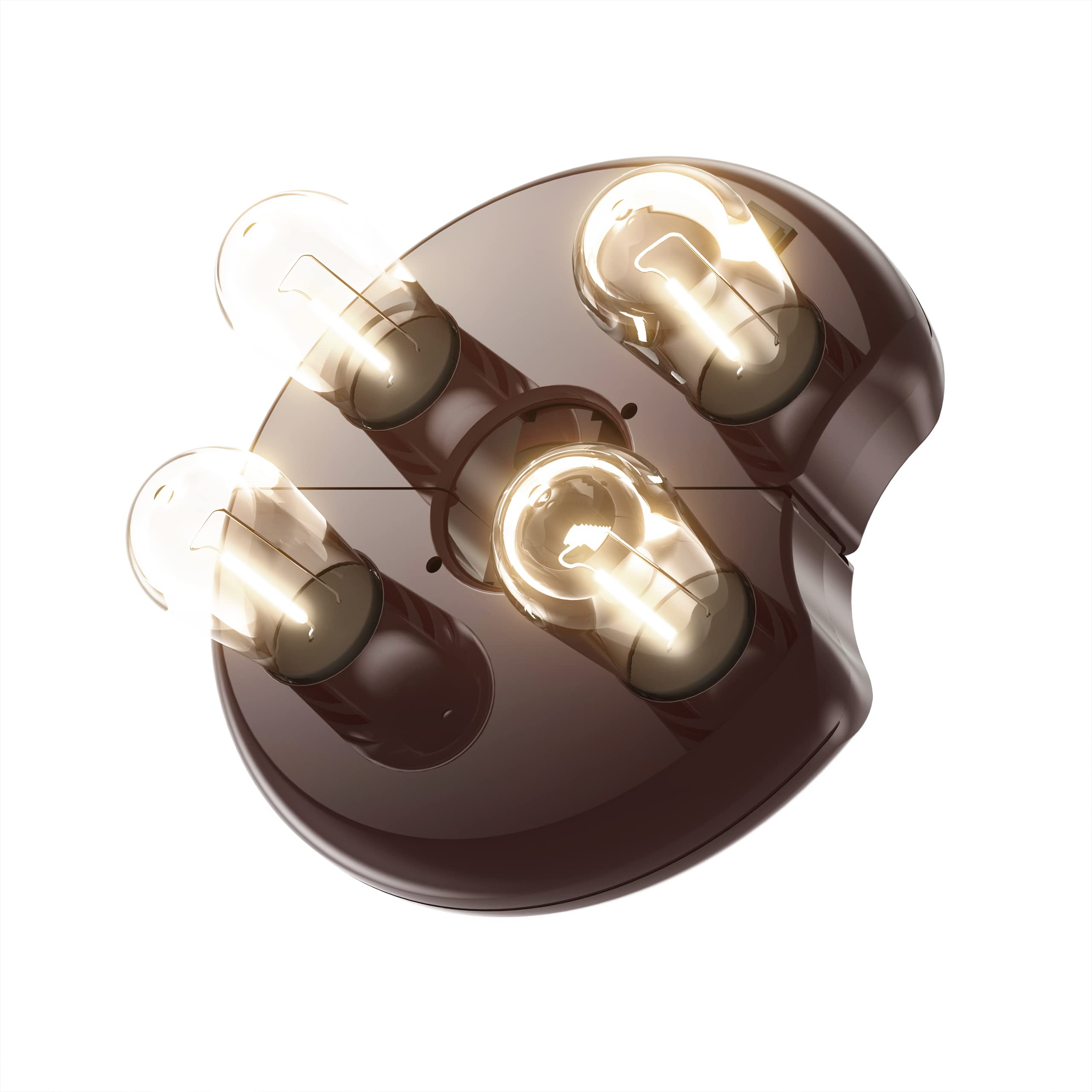 NORA·GIFT Patio Umbrella Light - LED Edison Bulbs, Cordless, Brown, 1 Pack, Model NRGT20214001, Ideal for Garden, Patio, BBQ, Camping
