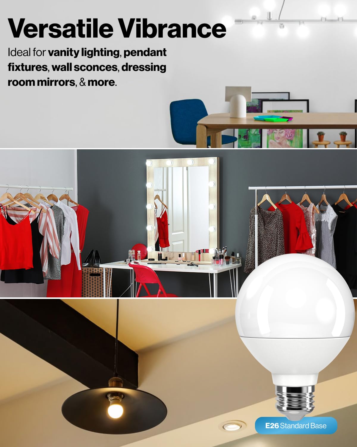Sunco 12 Pack Vanity Globe Light Bulbs G25 Led For Bathroom Mirror, High Output 1000 Lm, 100W Equivalent 11W, 3000K Warm White,