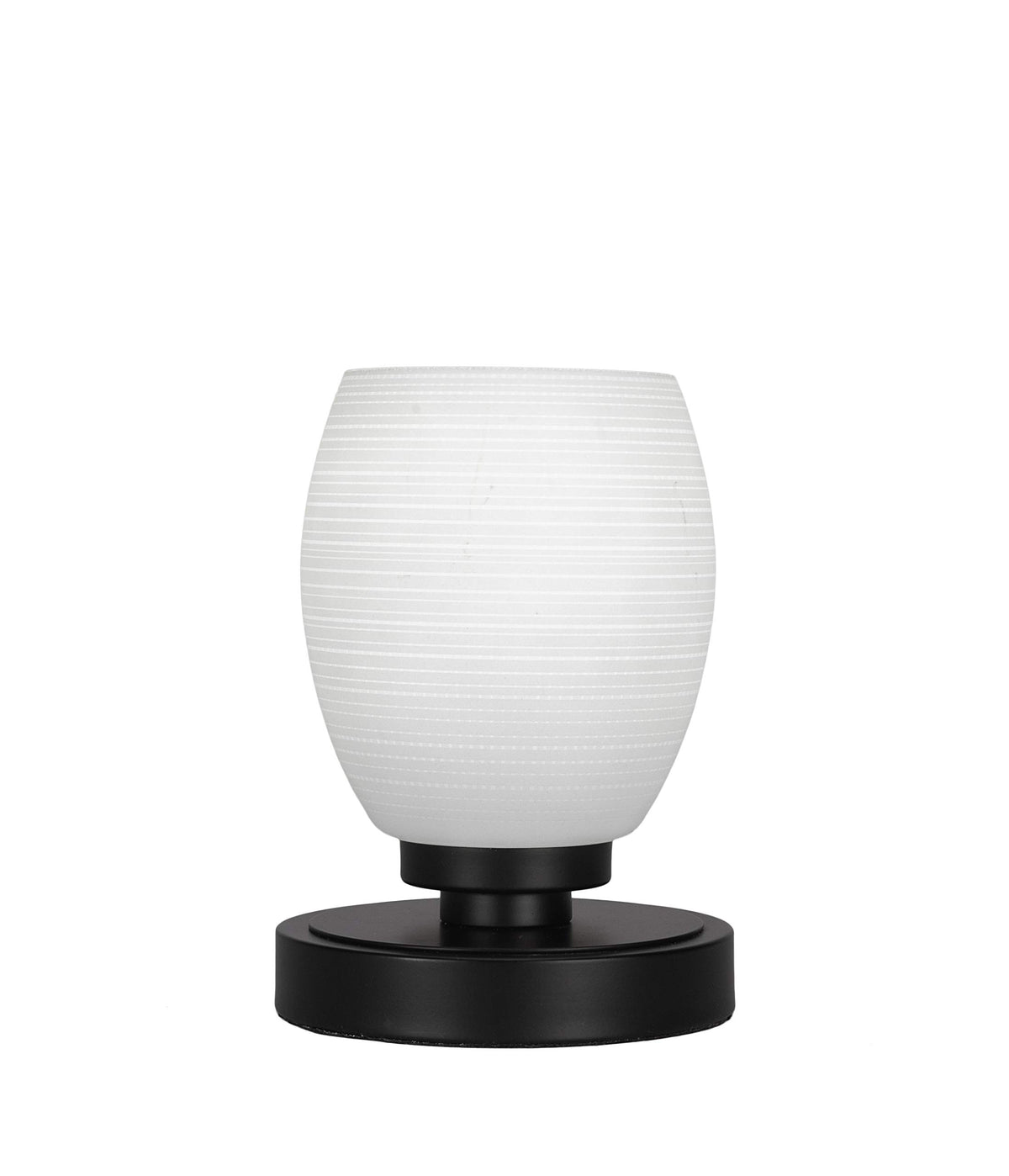 Toltec Lighting Luna 1 Light Table Lamp in Matte Black (51-MB-4021)