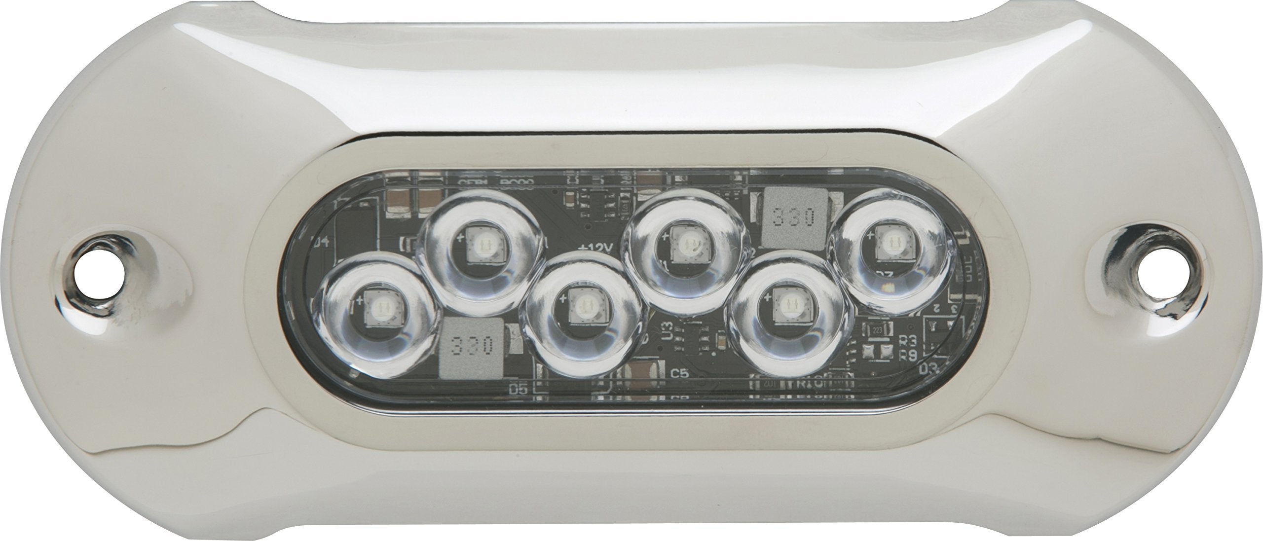 Attwood 65Uw06B-7 Lightarmor Ultra-Bright 6-Led 1,350 Lumen Underwater Light, Sapphire Blue