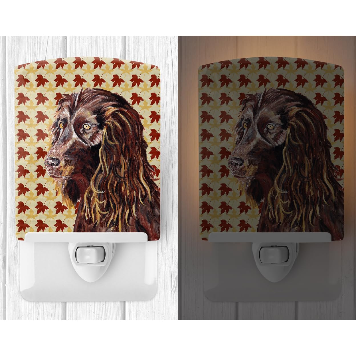 Carolines Treasures Ceramic Night Light, Boykin Spaniel Design, UL-Certified, 6x4x3in, Multicolor, Model SC9546CNL